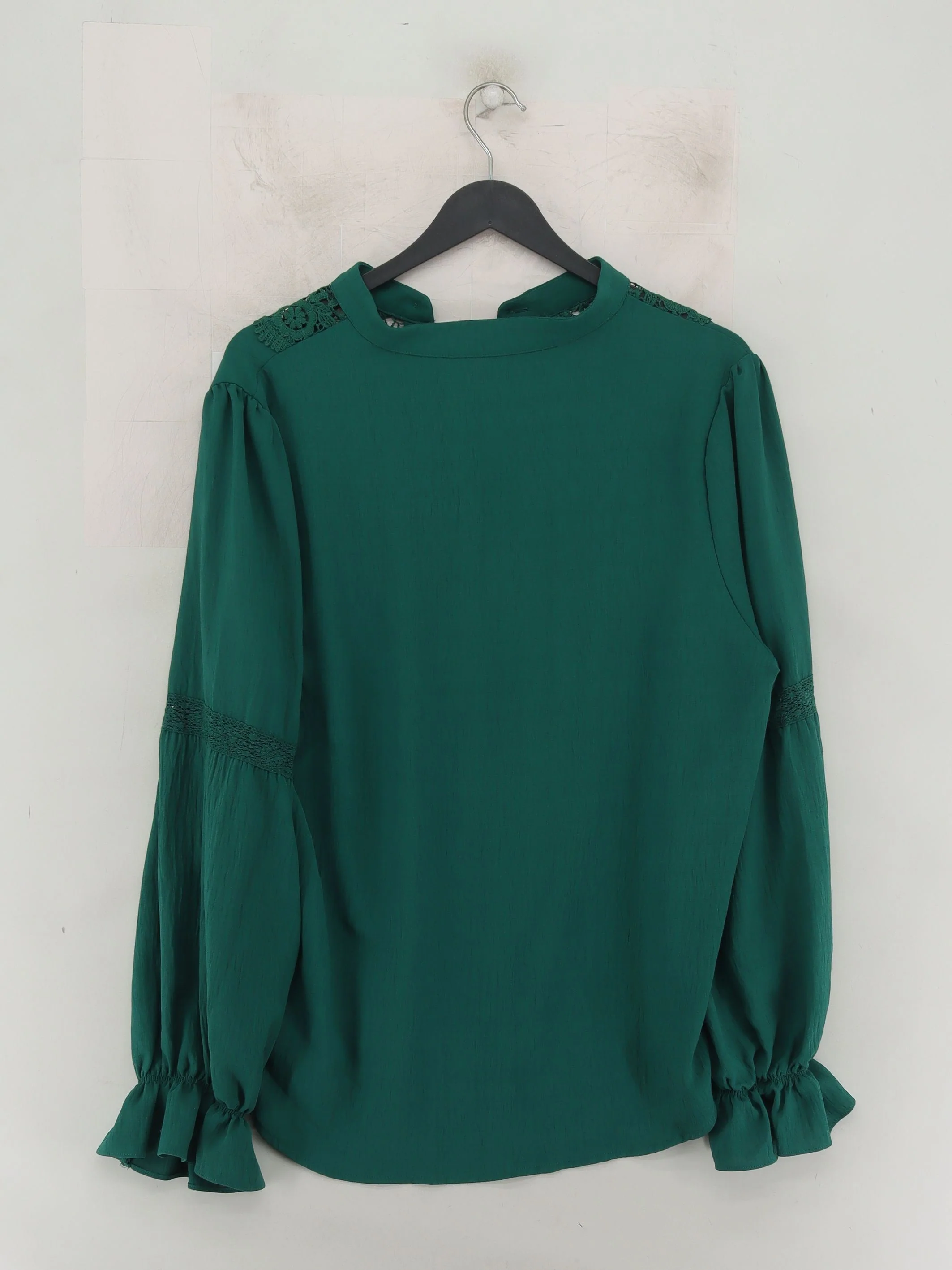 Grace Karin Women's Blouse XL Green Polyester with Viscose Basic - Image 2