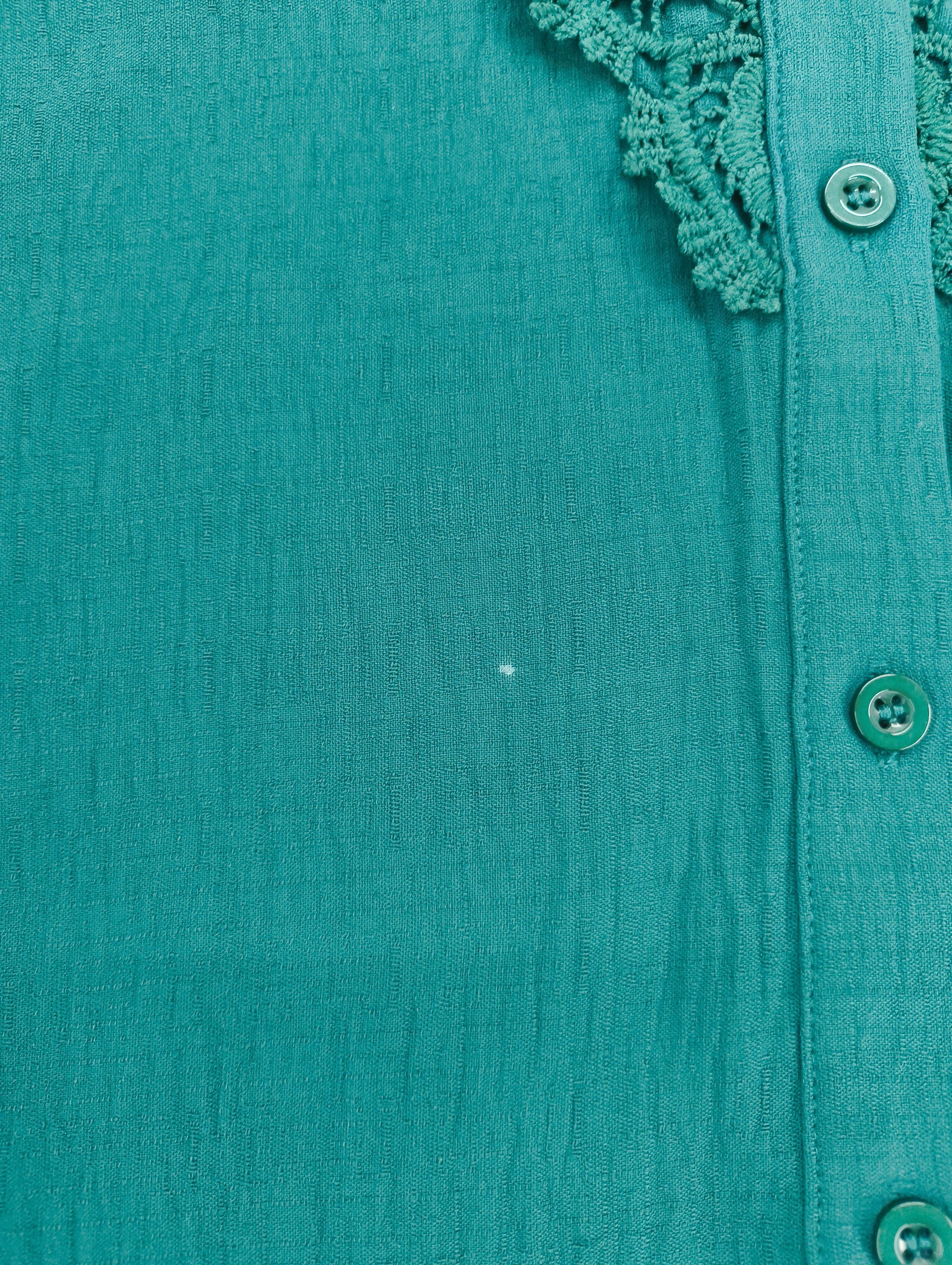 Grace Karin Women's Blouse XL Green Polyester with Viscose Basic - Image 5
