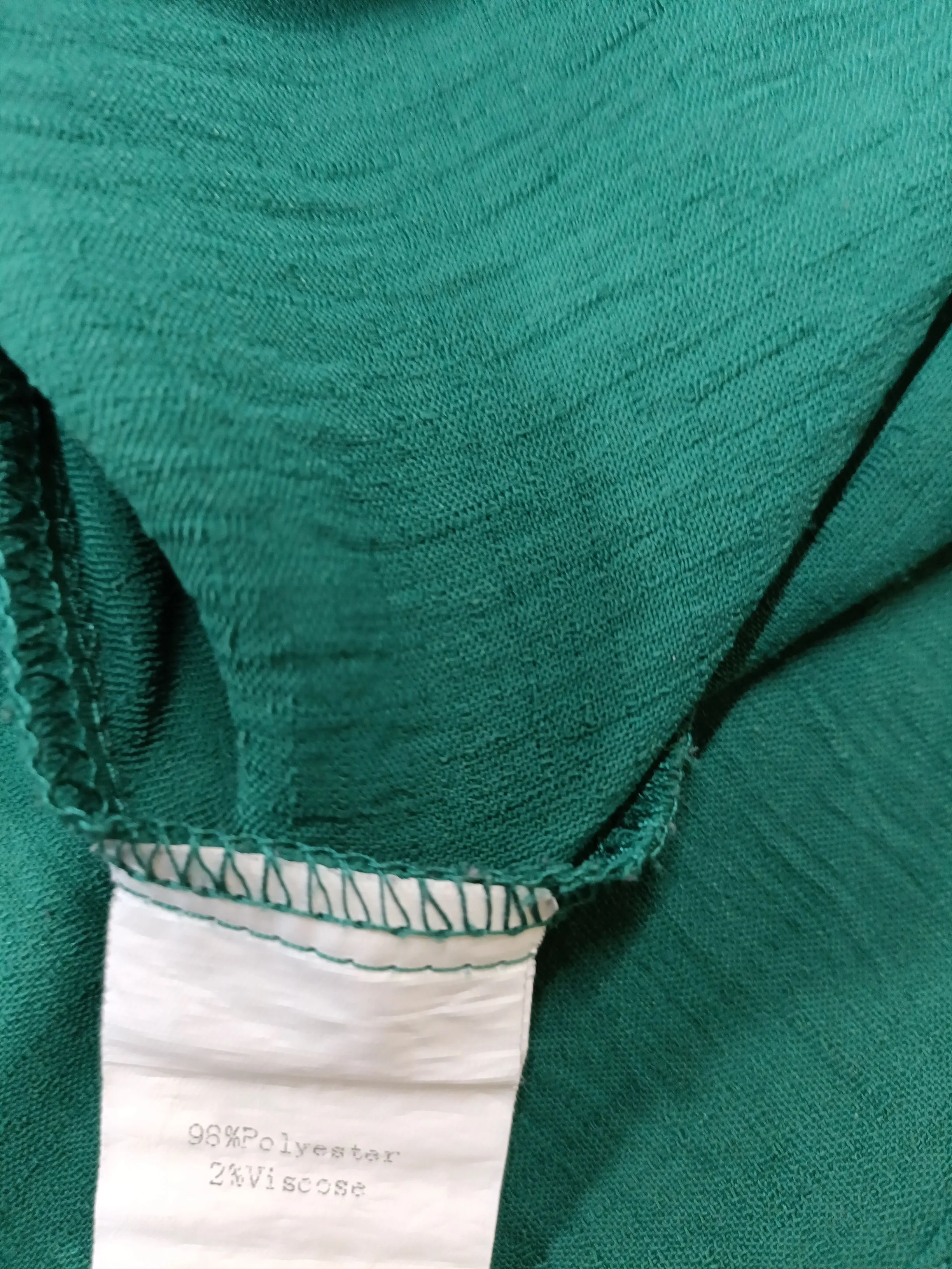 Grace Karin Women's Blouse XL Green Polyester with Viscose Basic - Image 7