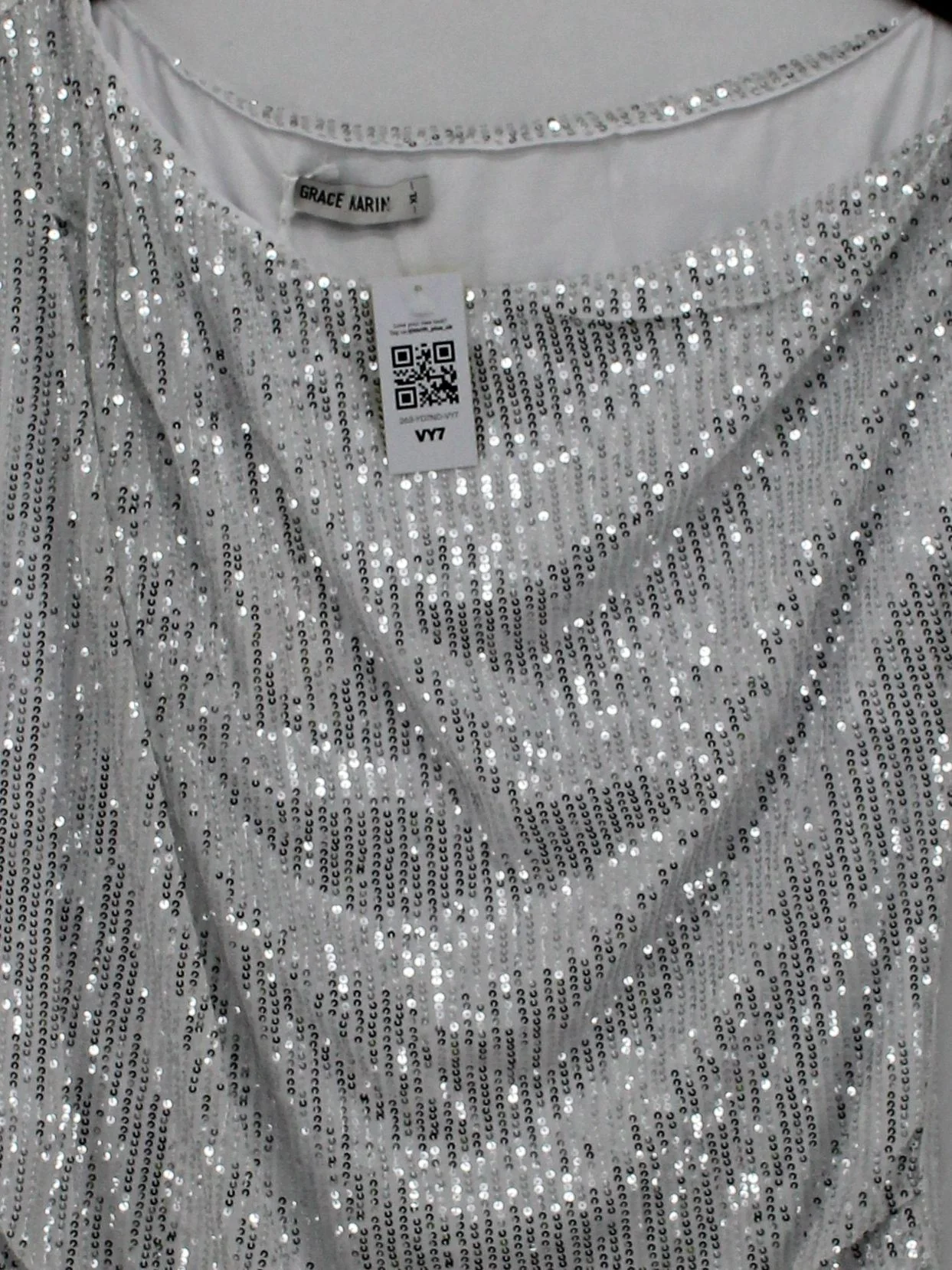 Grace Karin Women's T-Shirt XL White Polyester with Viscose Basic New with tags - Image 3