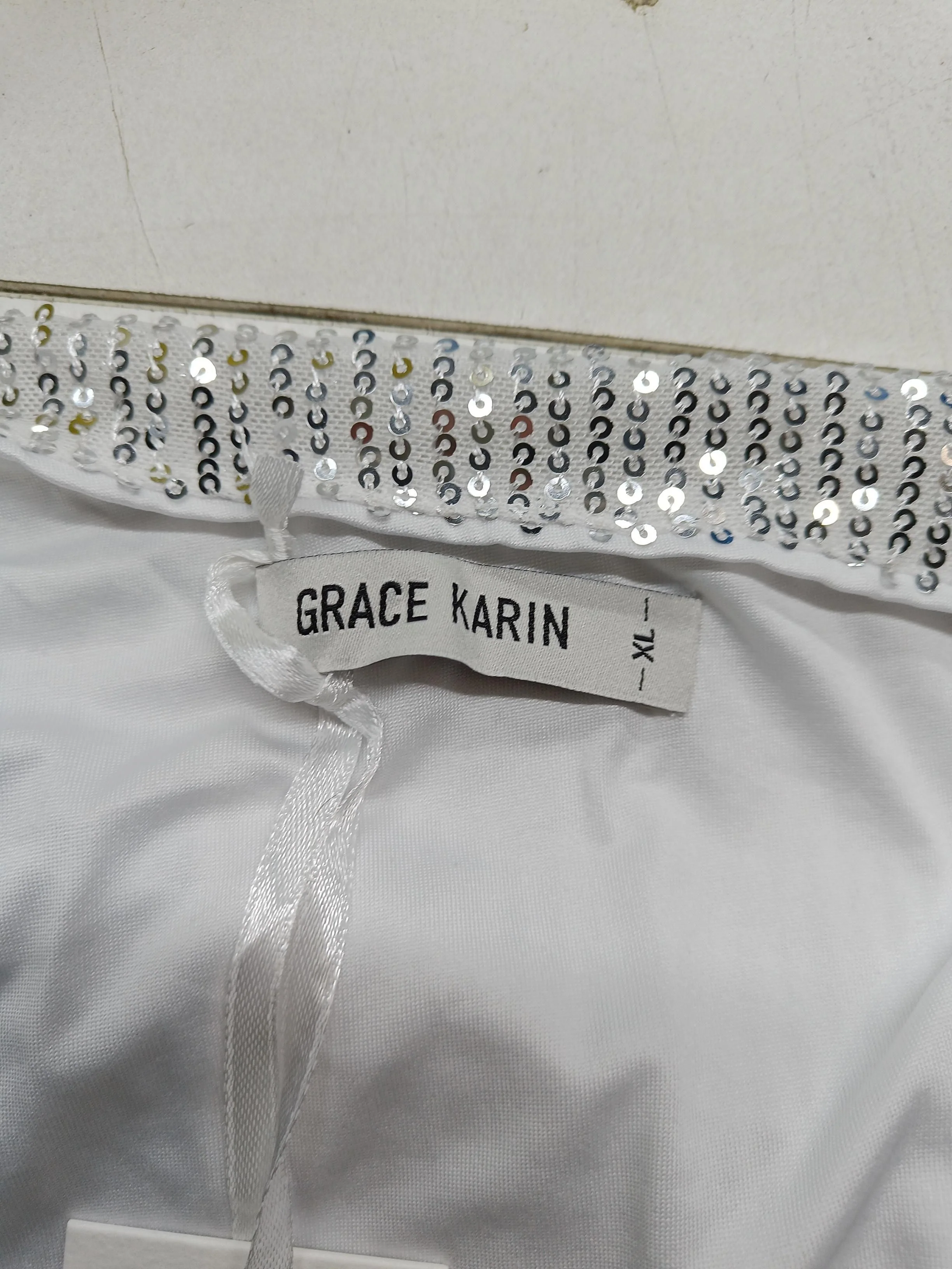 Grace Karin Women's T-Shirt XL White Polyester with Viscose Basic New with tags - Image 5