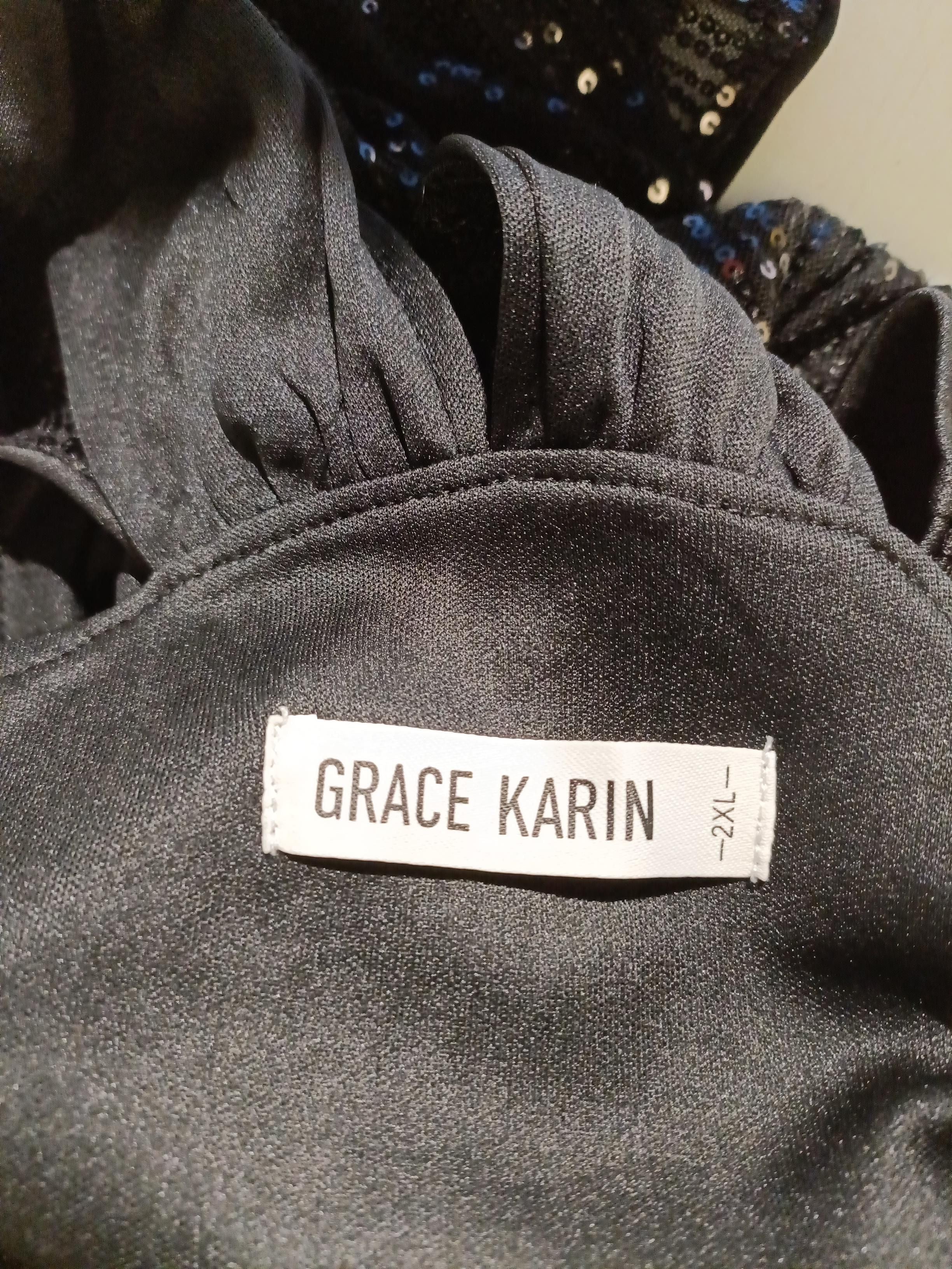 Grace Karin Women's Top XXL Black Polyester with Elastane, Viscose Basic - Image 5