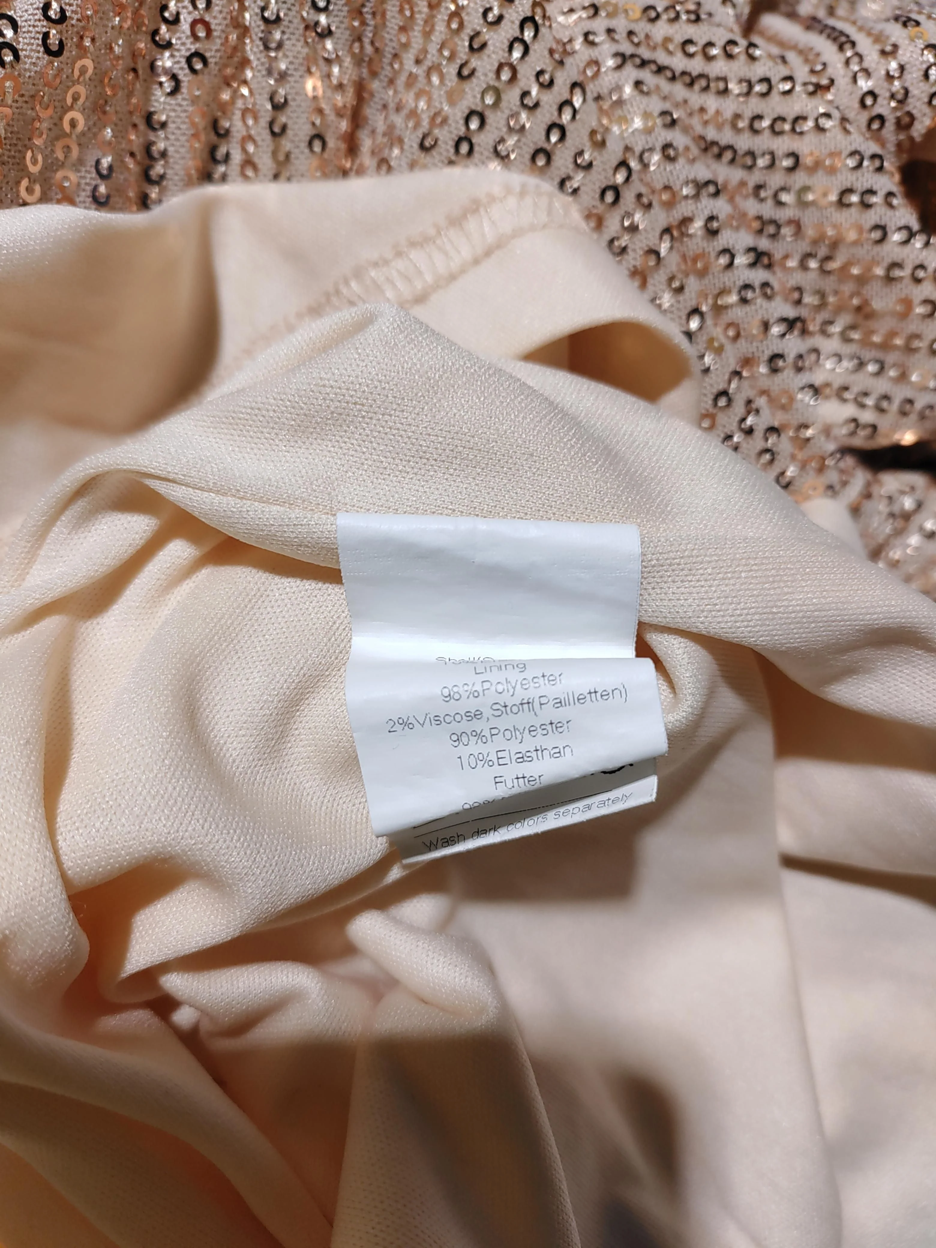 Grace Karin Wrap Mini Dress L in Gold - Image 6