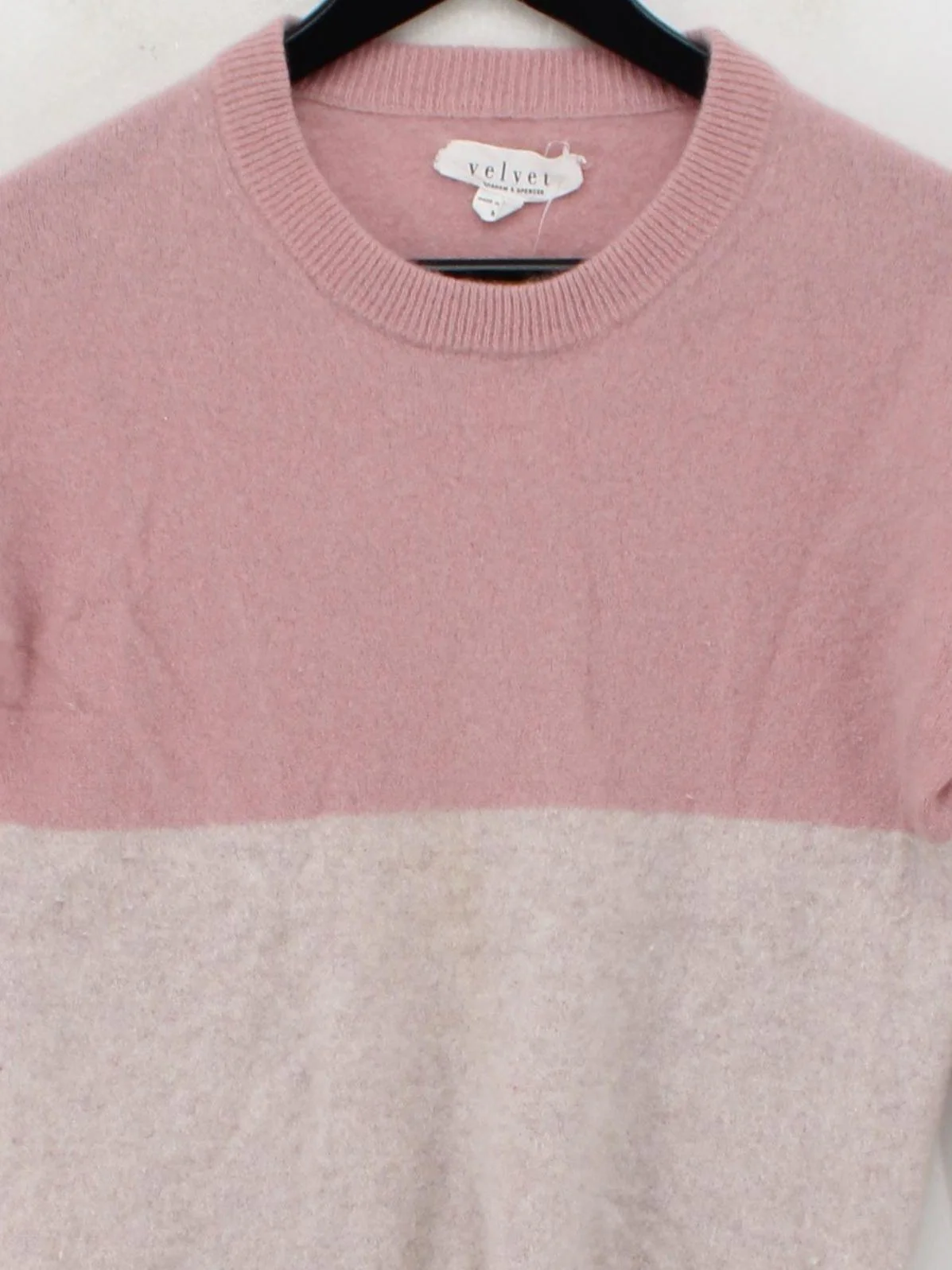 Graham& Spencer Women's Jumper M Pink 100% Cashmere Crew Neck Pullover - Image 3