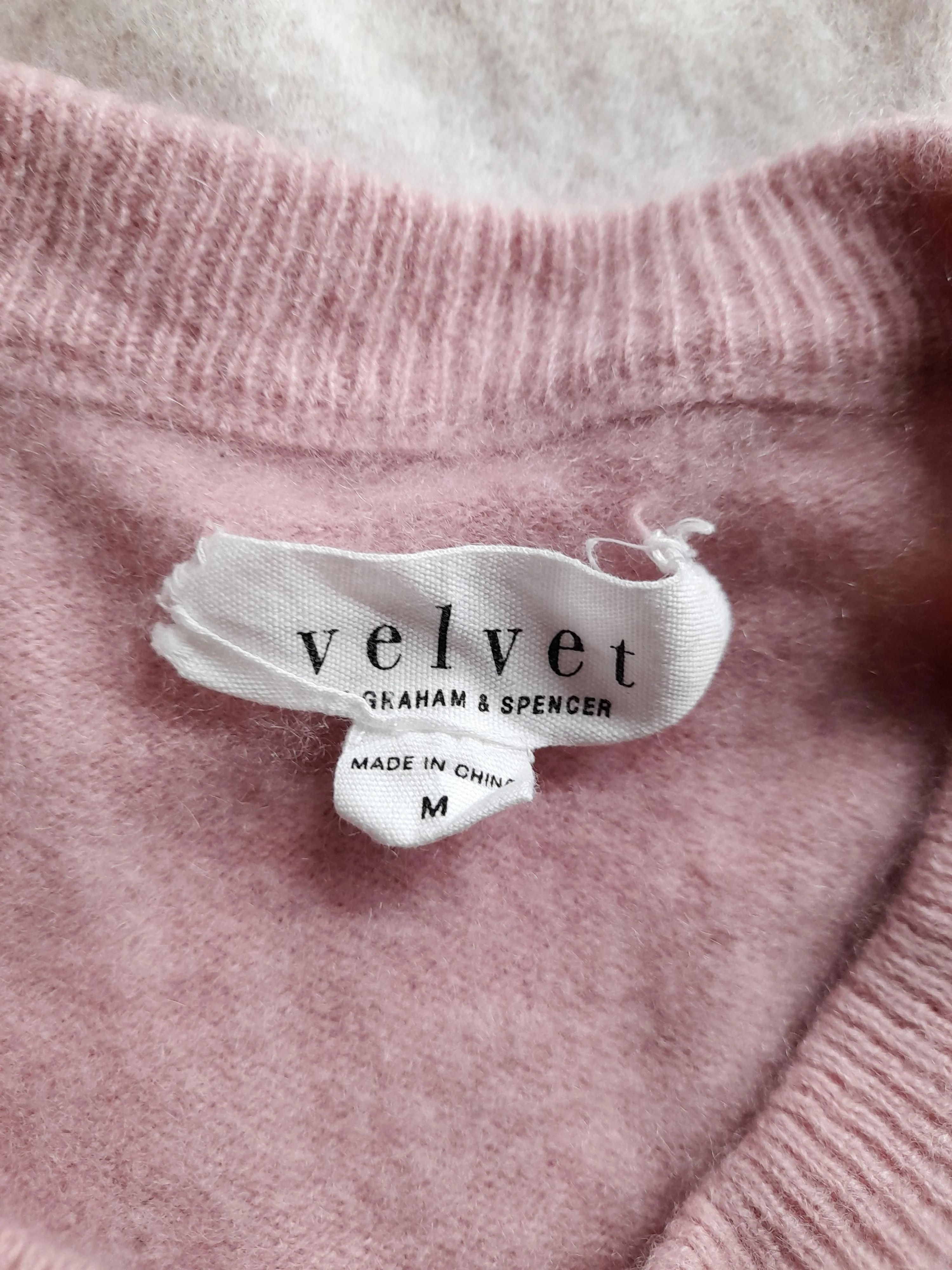 Graham& Spencer Women's Jumper M Pink 100% Cashmere Crew Neck Pullover - Image 6