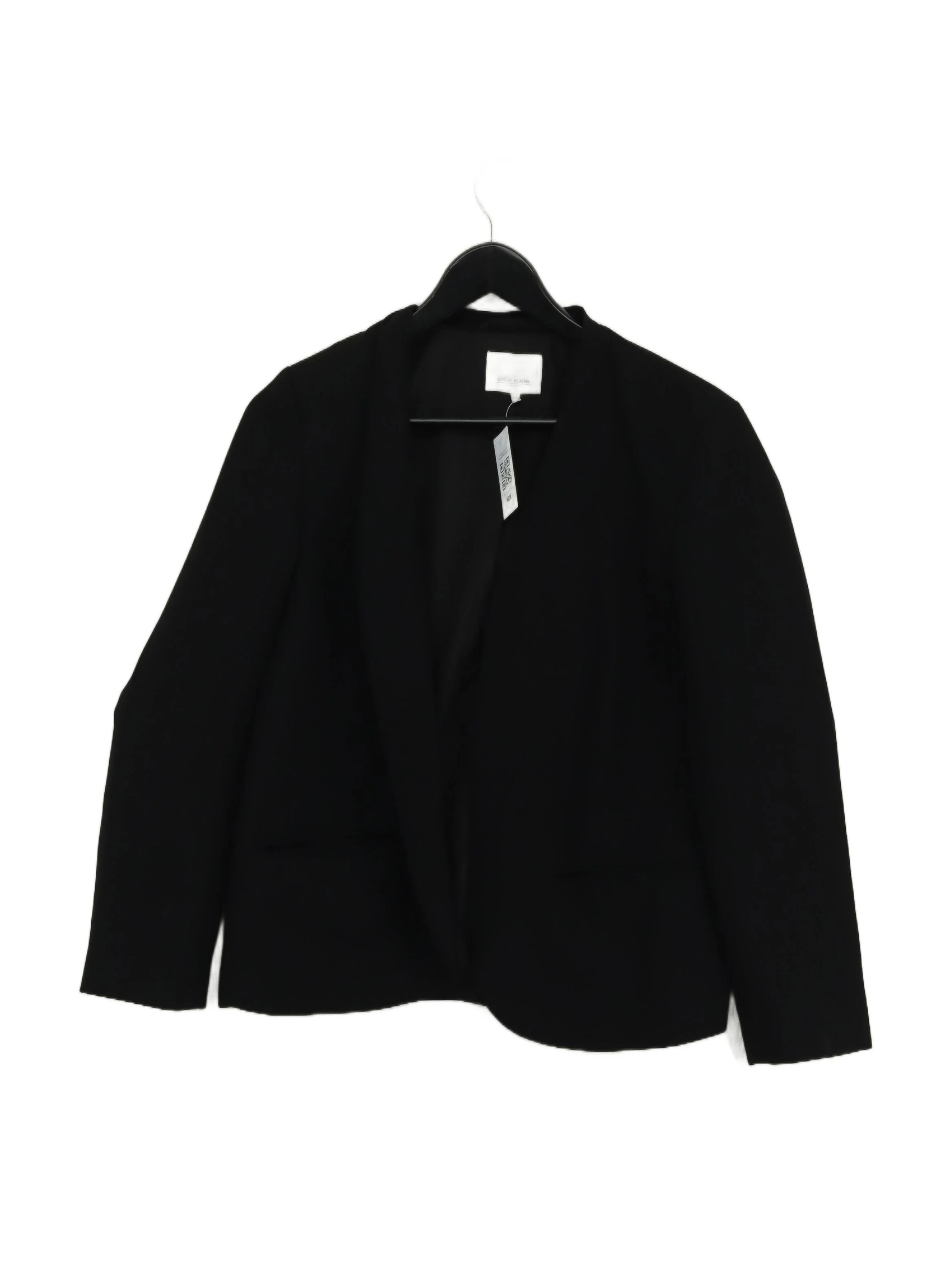 Great Plains Women's Blazer XS Black 100% Polyester Overcoat