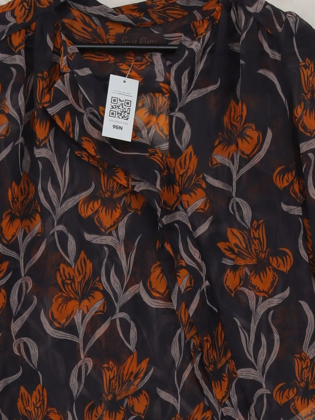 Great Plains Women's Blouse XS Multi 100% Polyester Basic - Image 3
