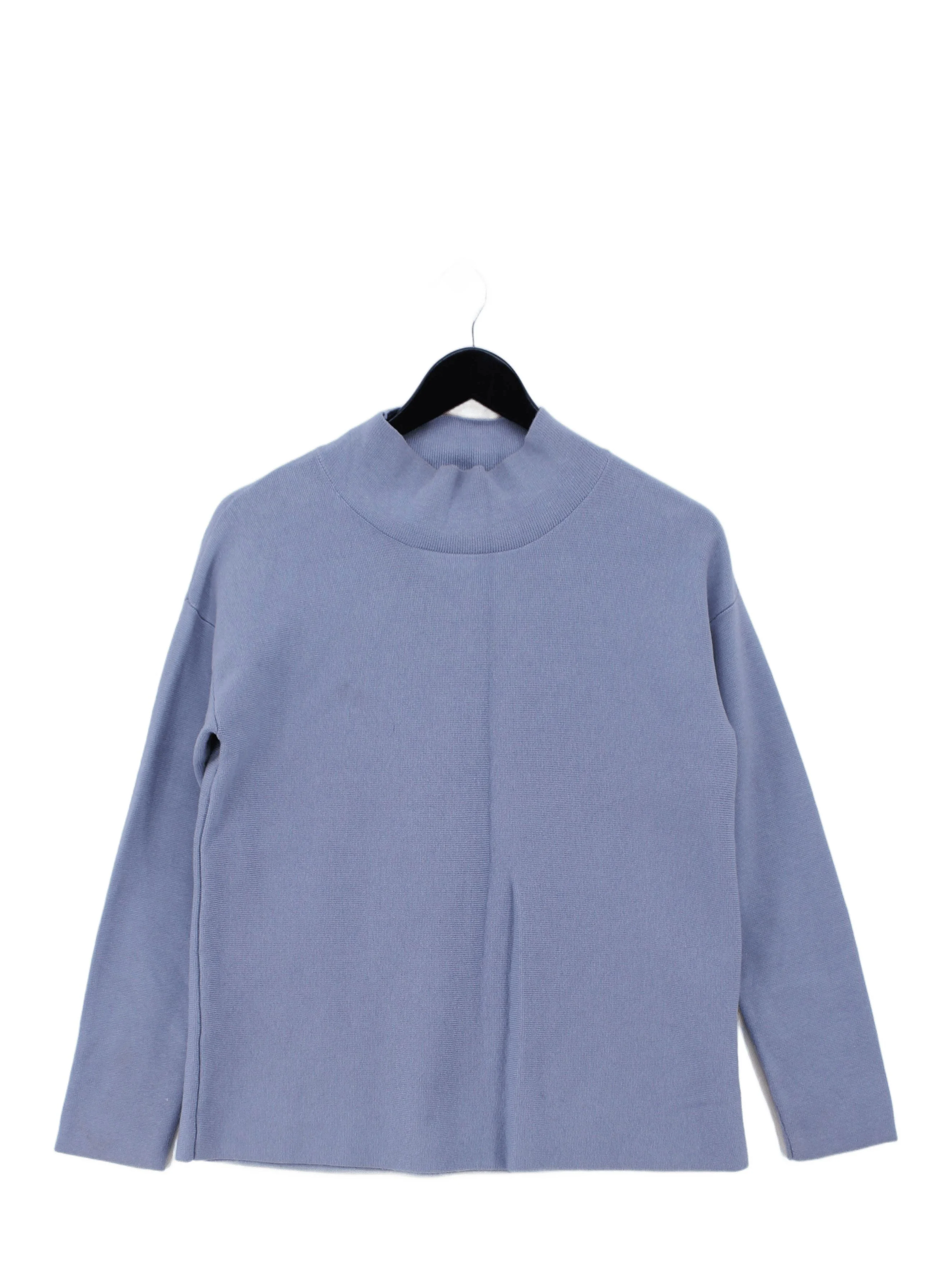 Great Plains Women's Jumper S Blue Viscose with Polyamide, Cotton Pullover