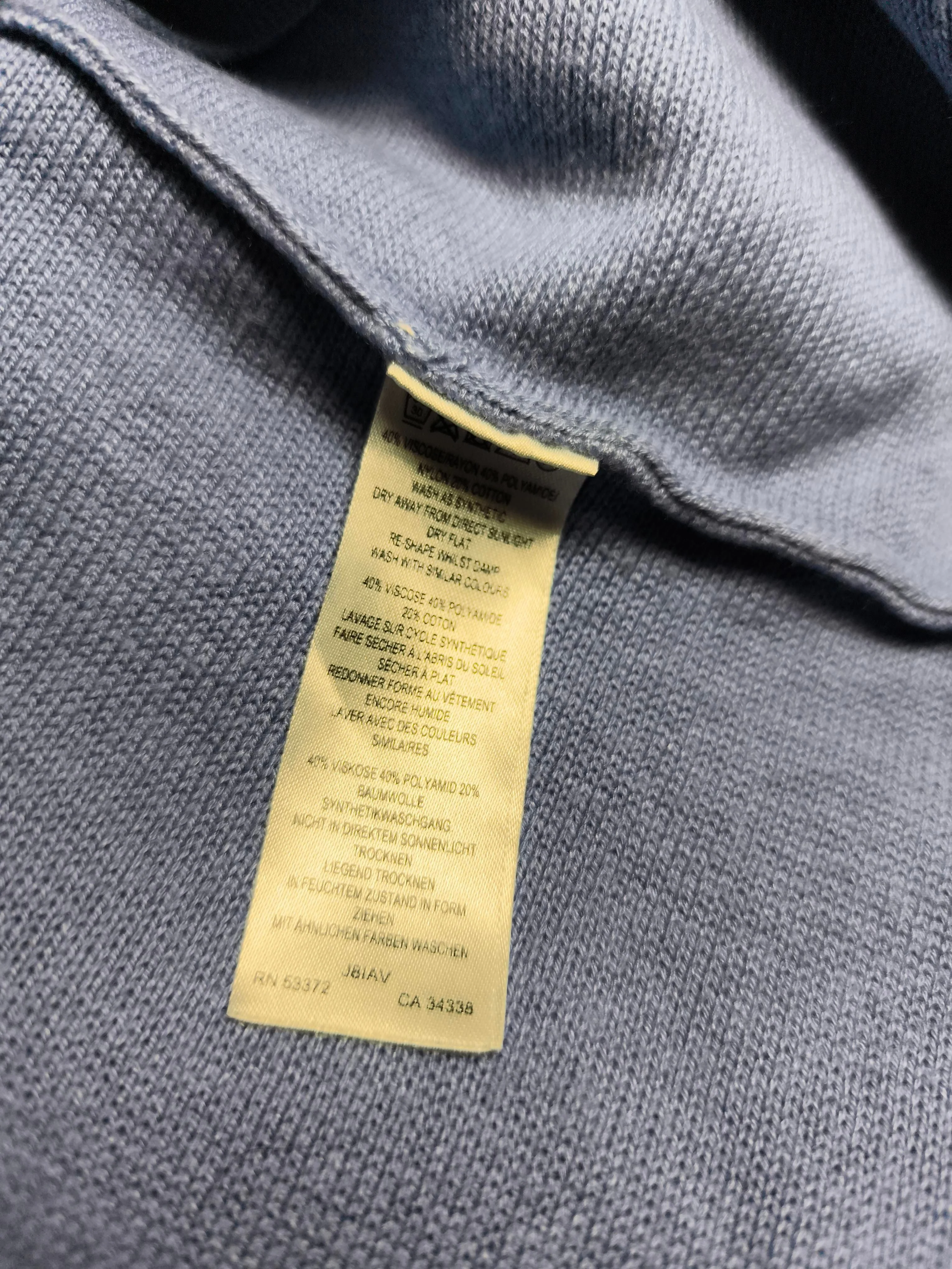 Great Plains Women's Jumper S Blue Viscose with Polyamide, Cotton Pullover - Image 8