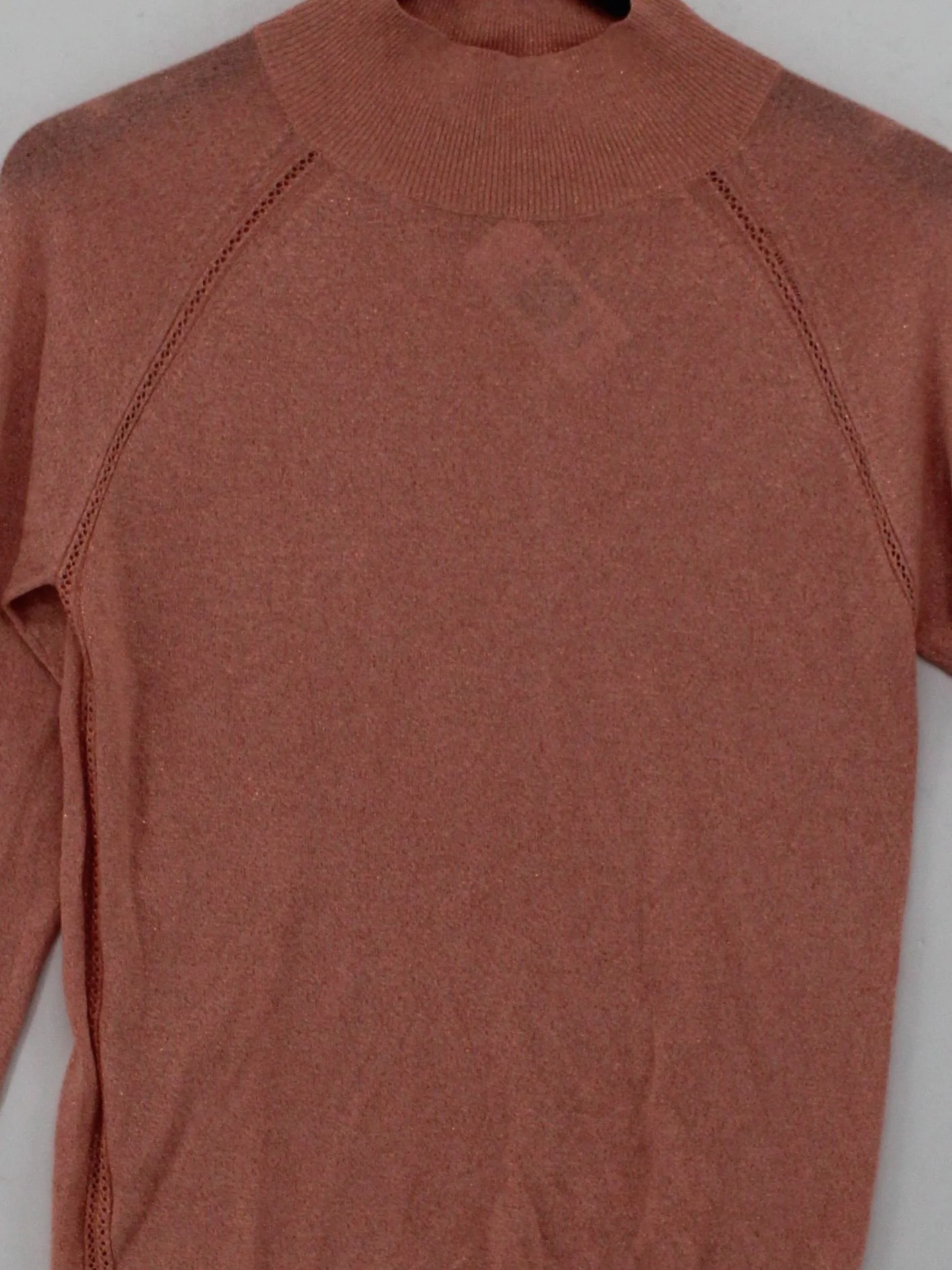 Great Plains Women's Jumper UK 8 Pink 100% Other Mock Neck Pullover - Image 3
