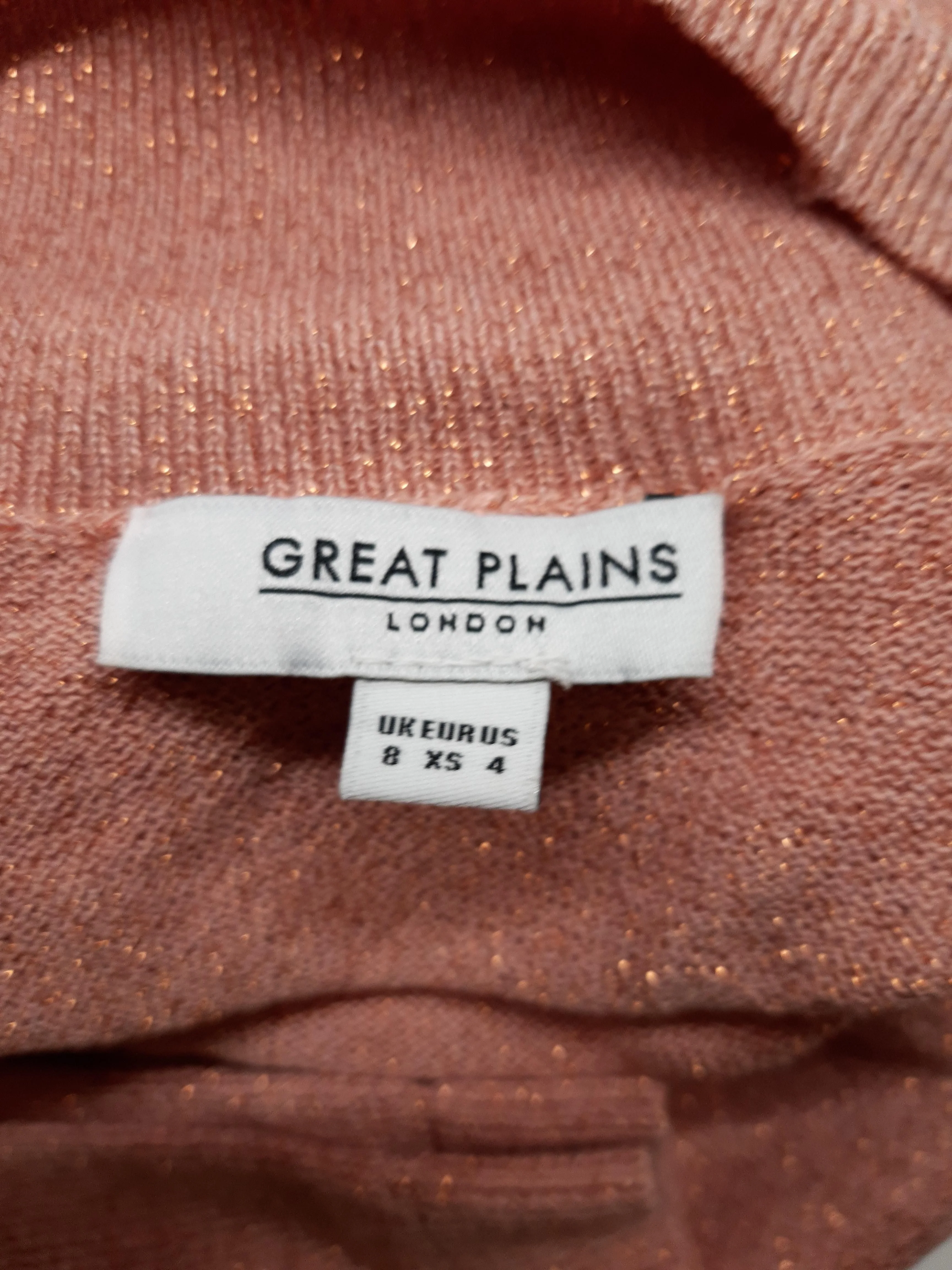 Great Plains Women's Jumper UK 8 Pink 100% Other Mock Neck Pullover - Image 5