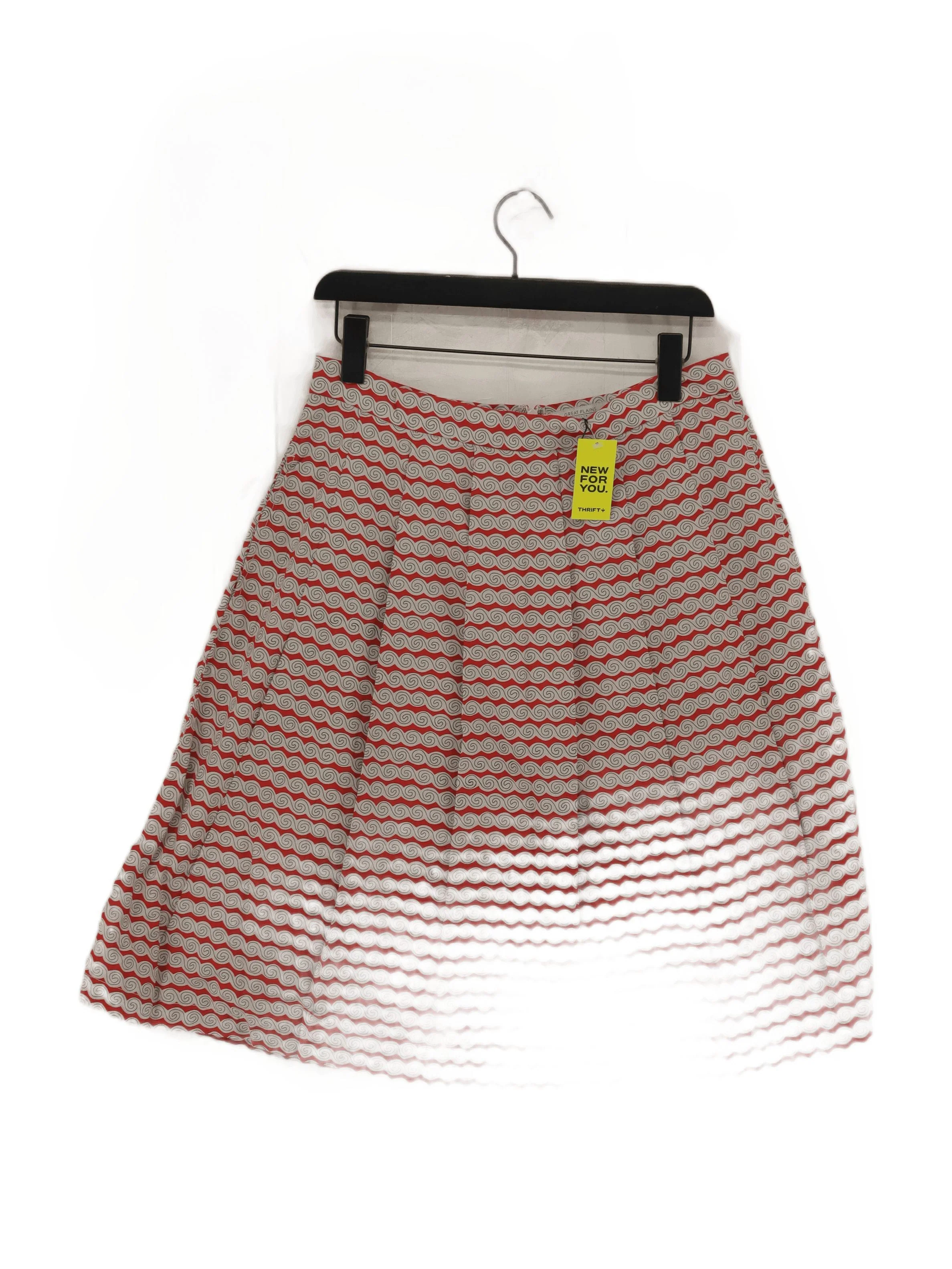 Great Plains Women's Mini Skirt L Red 100% Cotton Mini New with tags