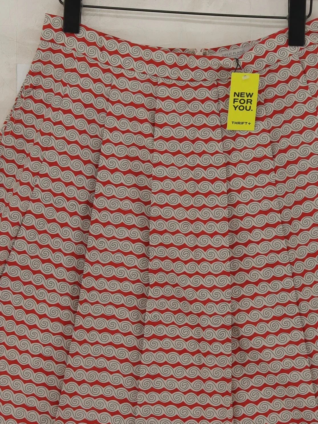 Great Plains Women's Mini Skirt L Red 100% Cotton Mini New with tags - Image 3