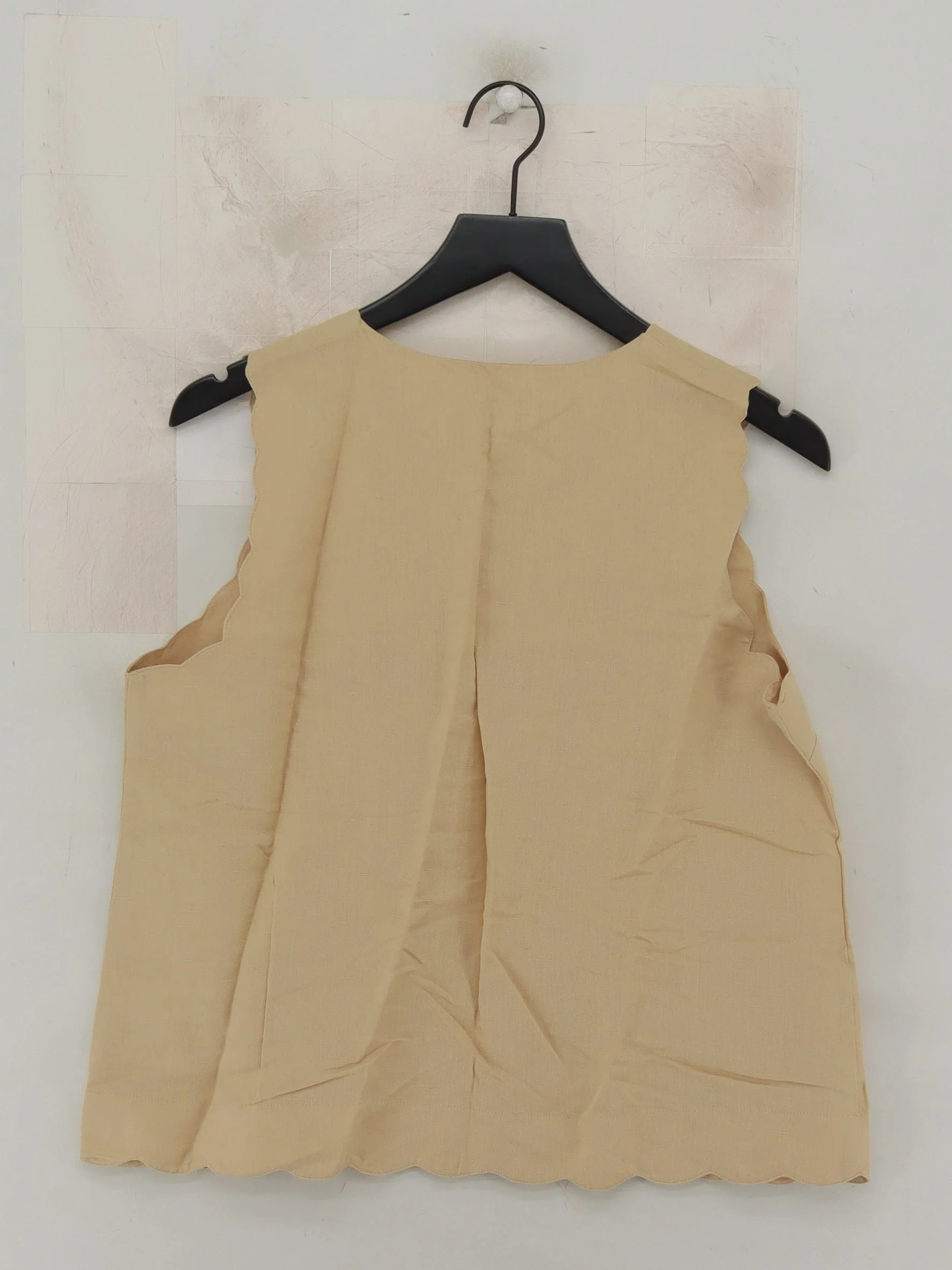 Great Plains Women's Top XL Tan Linen with Cotton Basic New with tags - Image 2