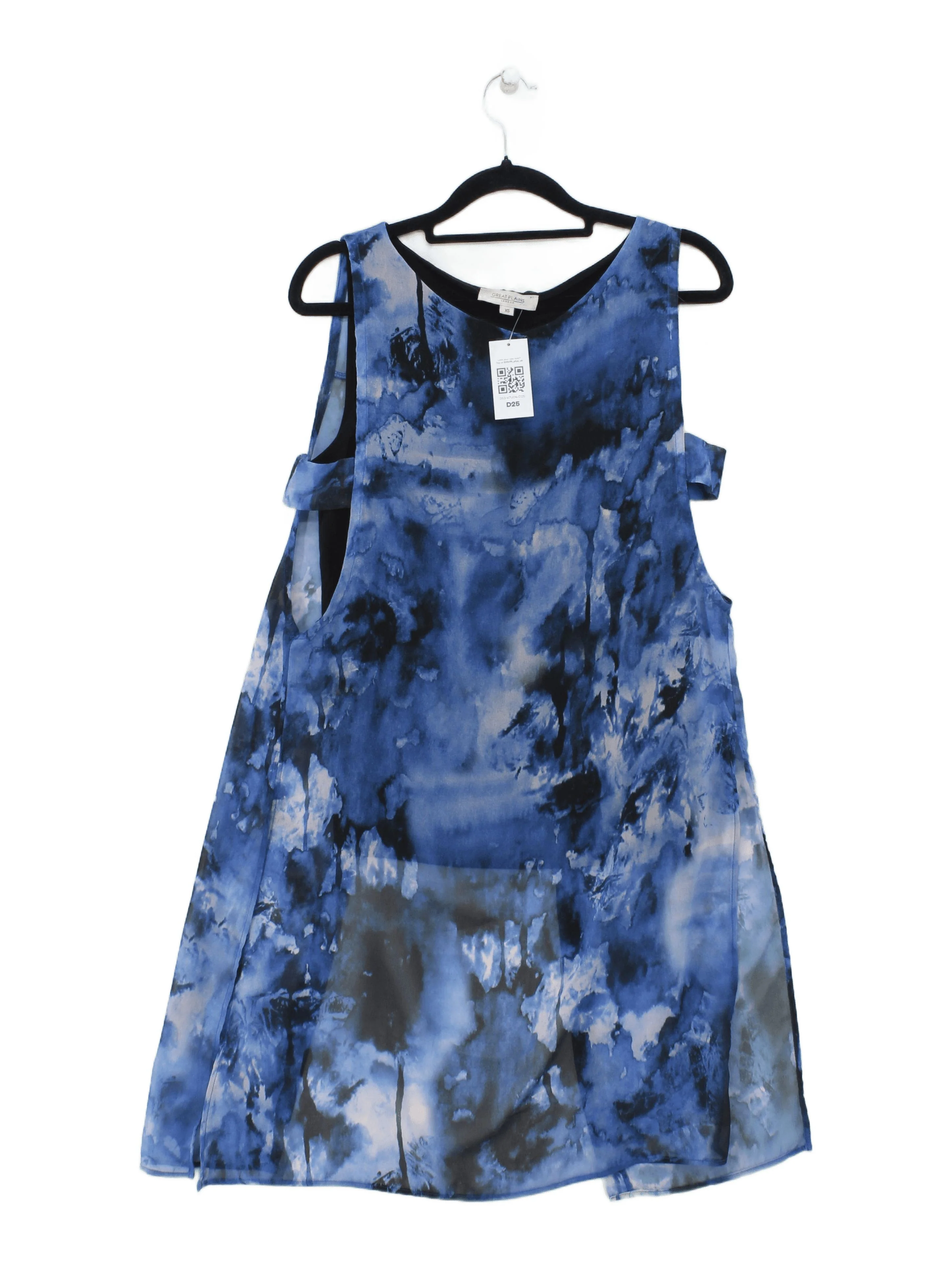 Great Plains Women's Top XS Blue Polyester with Lyocell Modal, Cotton Basic