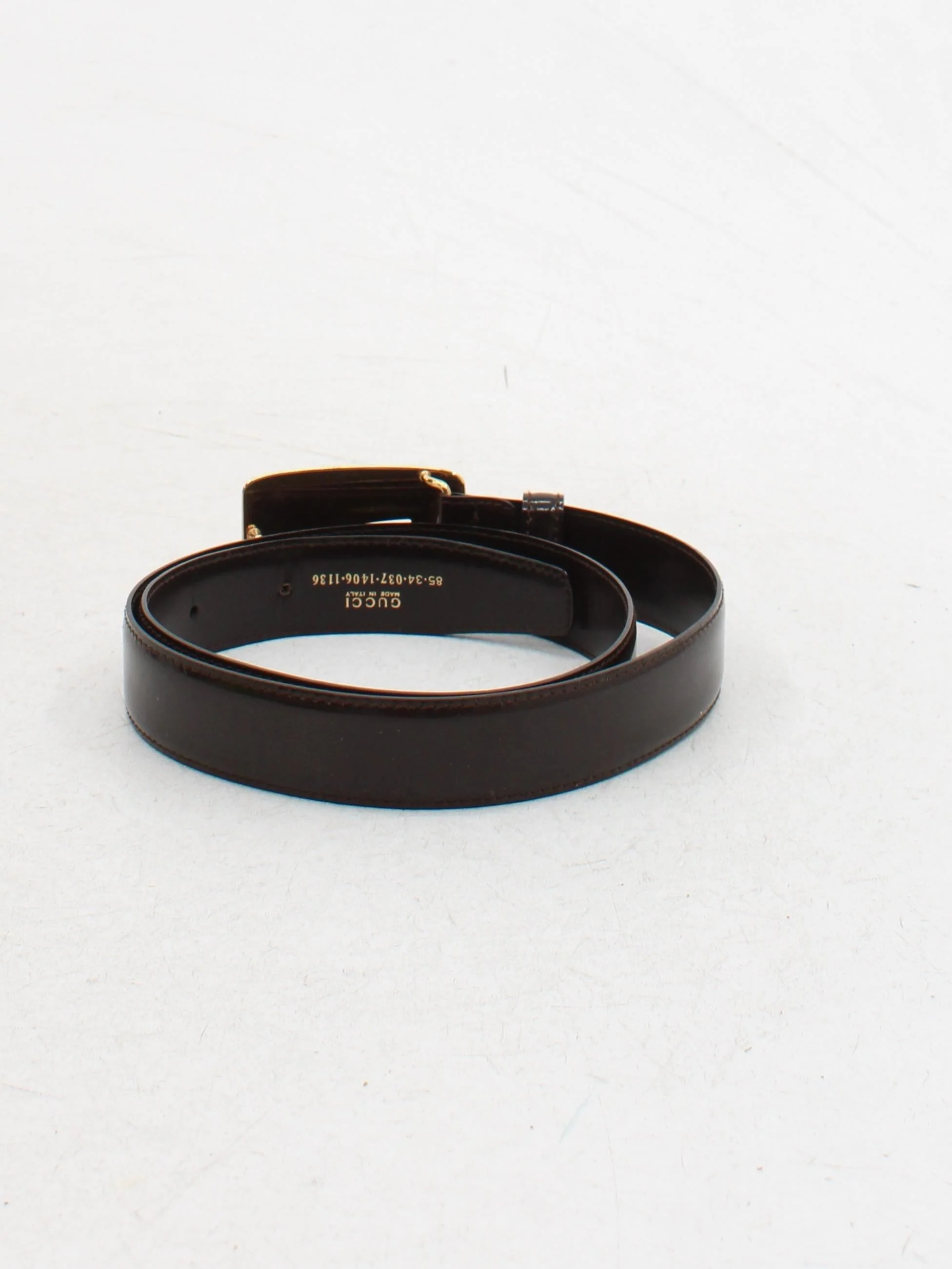 Gucci Men's Belt M Brown 100% Leather Dress Belt - Image 2