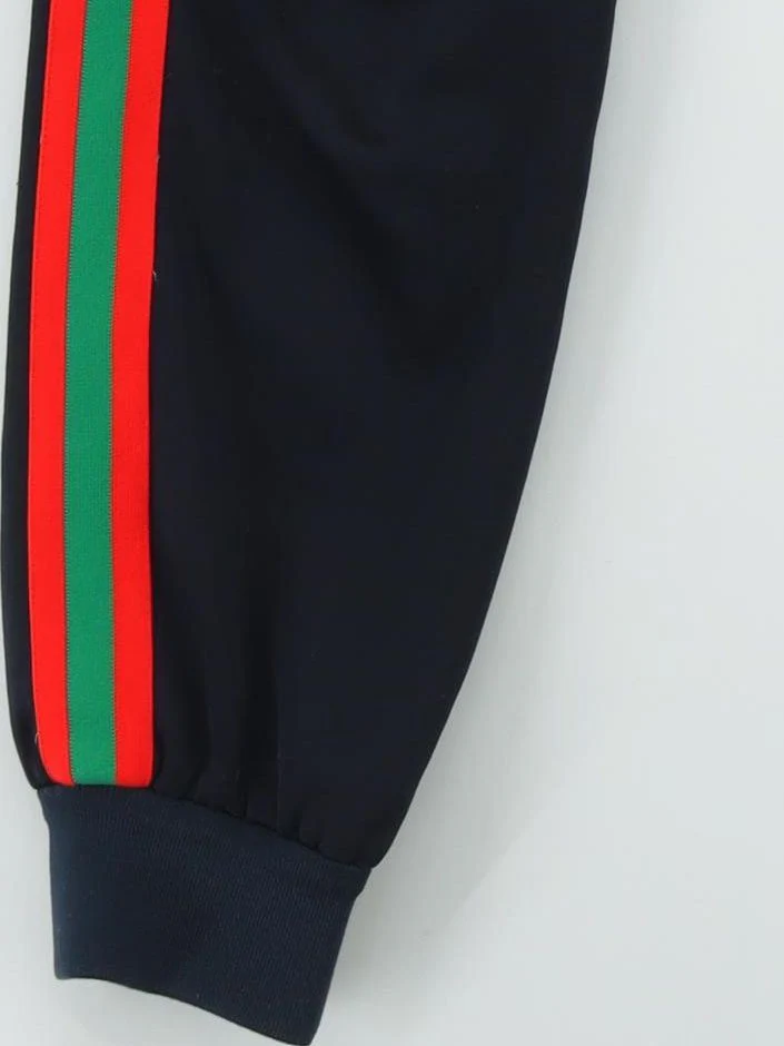Gucci Men's Sports Bottoms M Blue Polyester with Cotton Tapered Sweatpants - Image 4