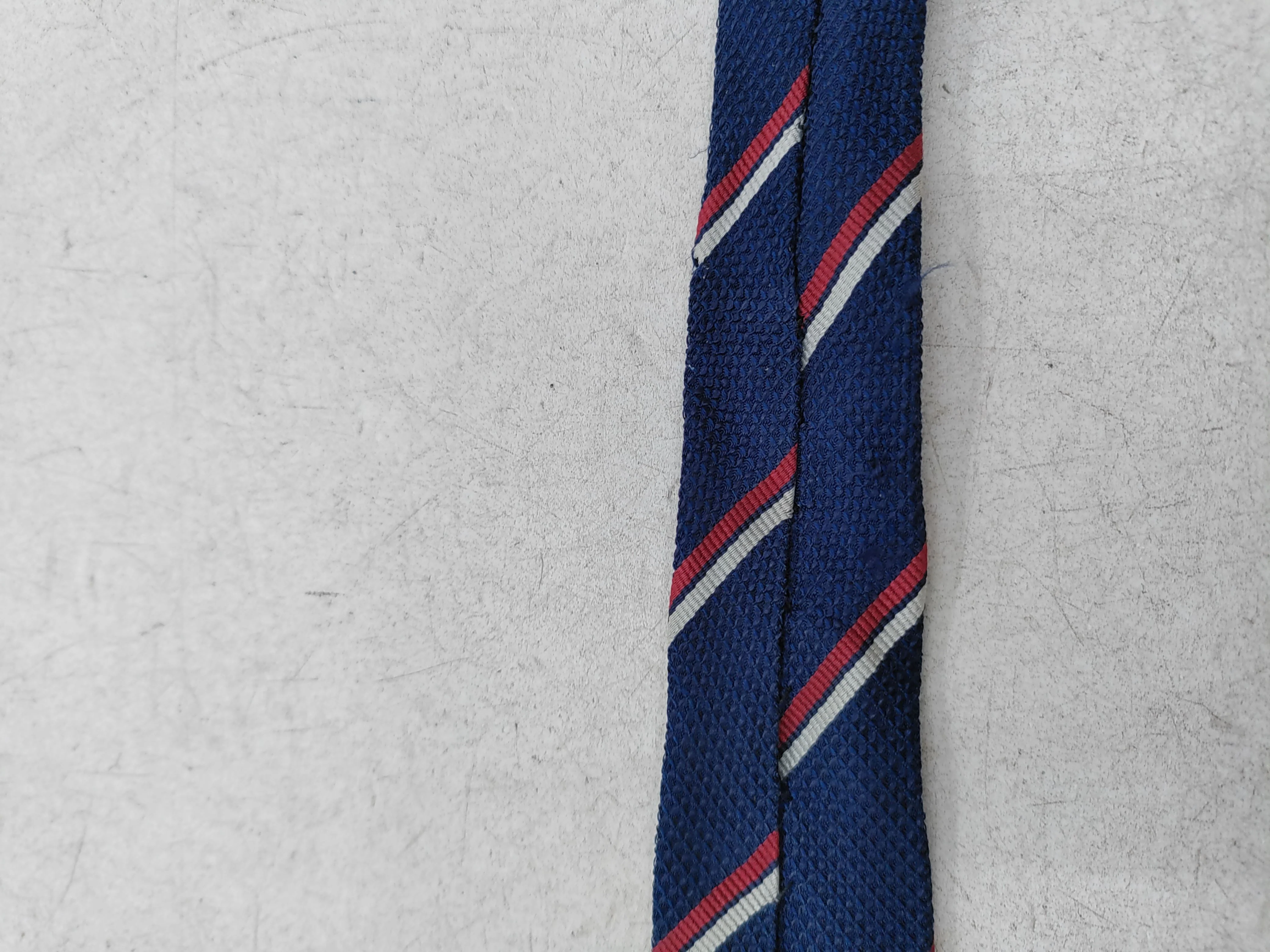 Gucci Men's Tie Blue Striped 100% Silk - Image 6