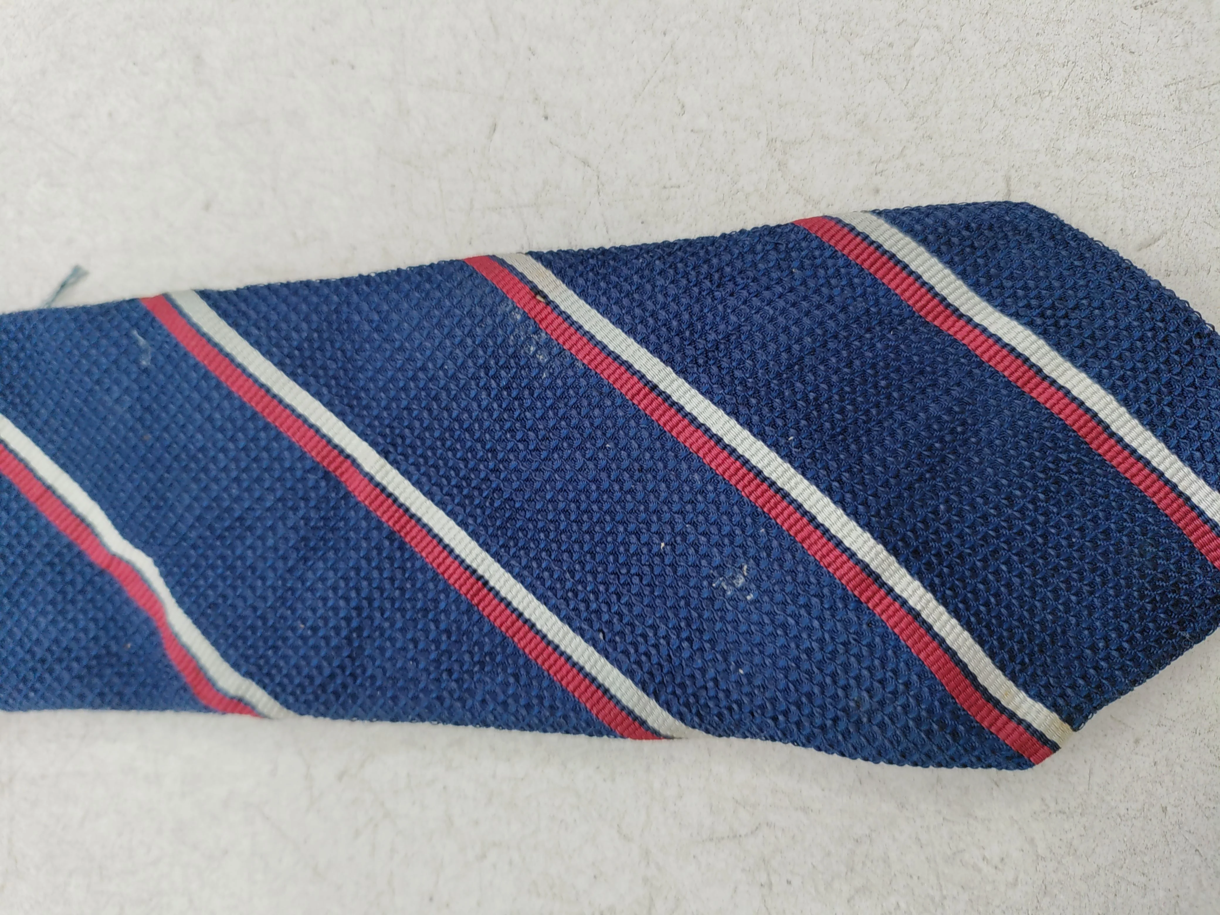 Gucci Men's Tie Blue Striped 100% Silk - Image 7