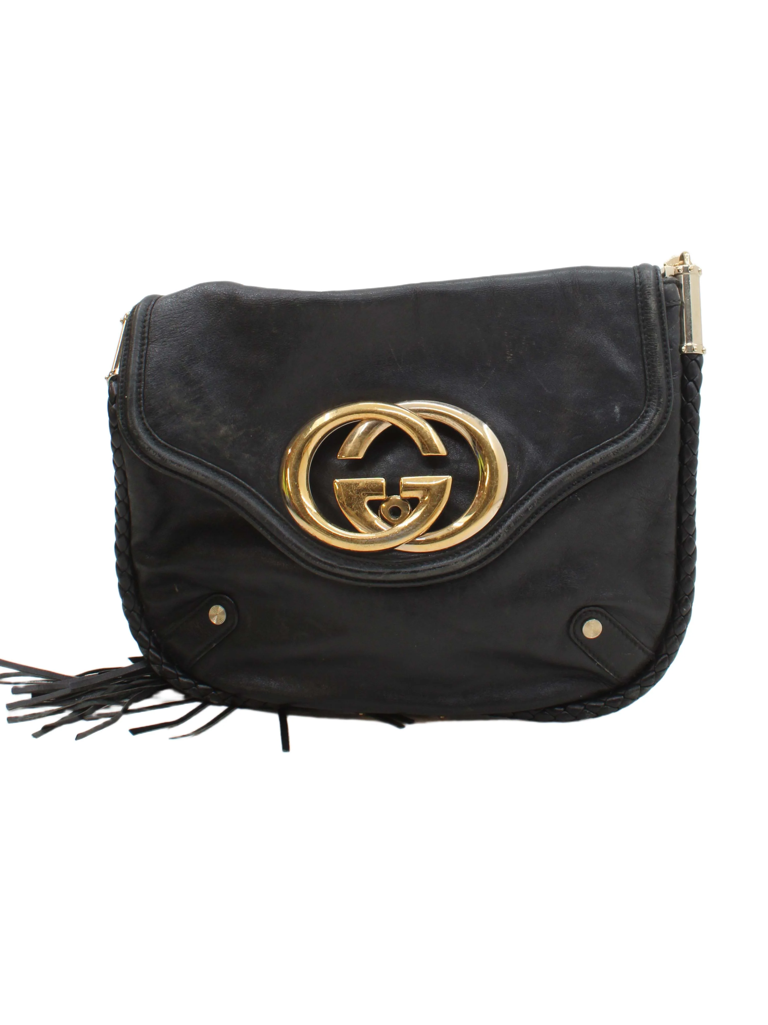 Gucci Women's Bag Black 100% Leather Shoulder Bag