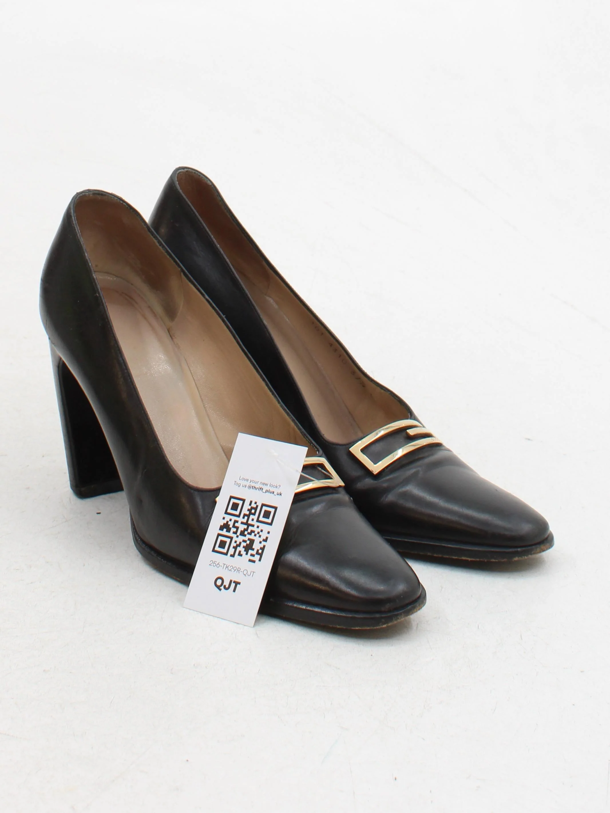 Gucci Women's Heels UK 4.5 Black 100% Leather Court - Image 4