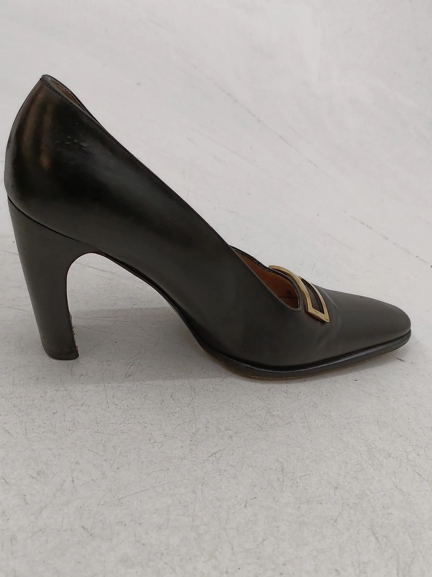 Gucci Women's Heels UK 4.5 Black 100% Leather Court - Image 5