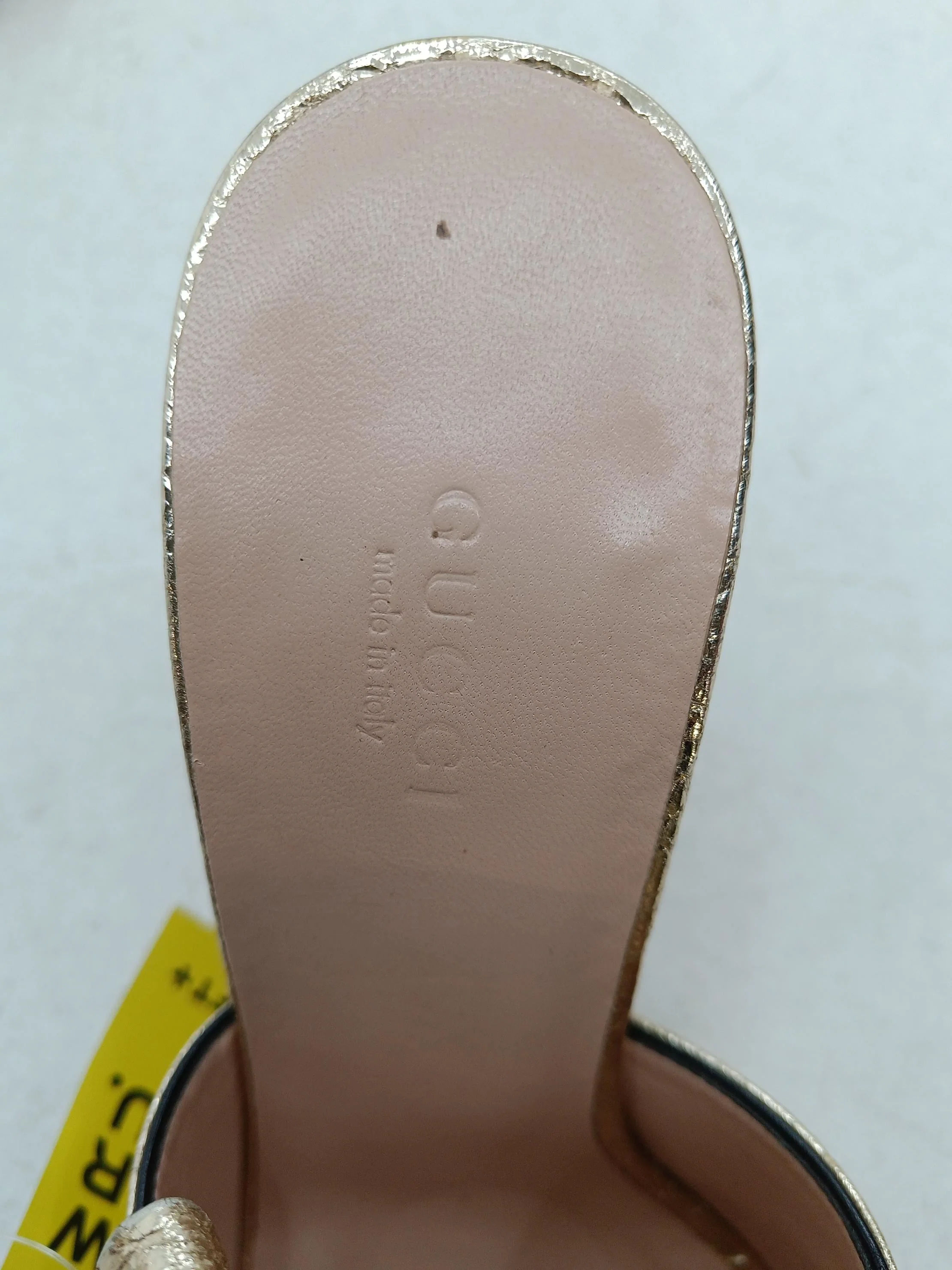 Gucci Women's Heels UK 5.5 Gold 100% Other Mule - Image 6