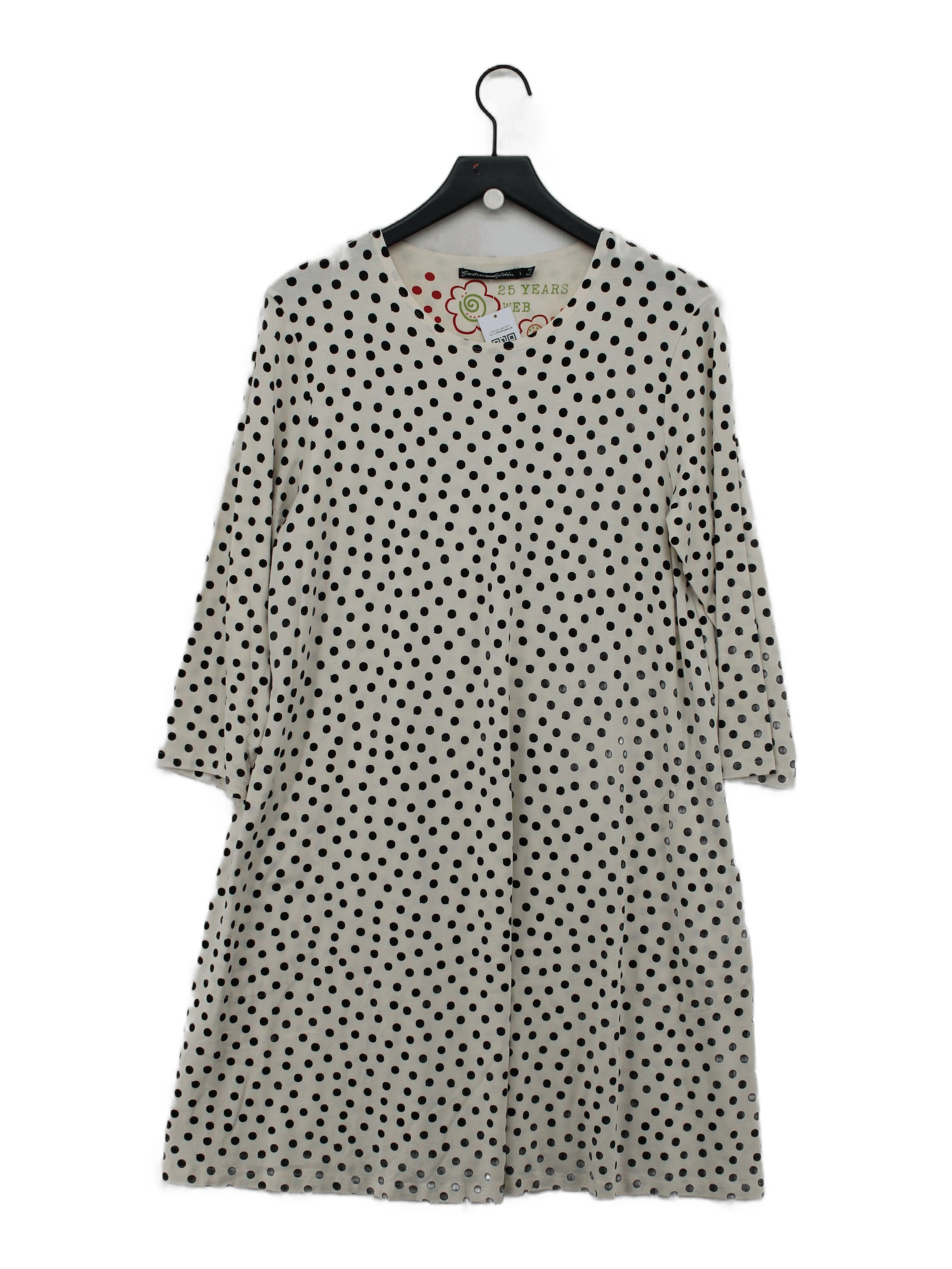 Gudrun Sjöden T-Shirt Mini Dress L in Cream