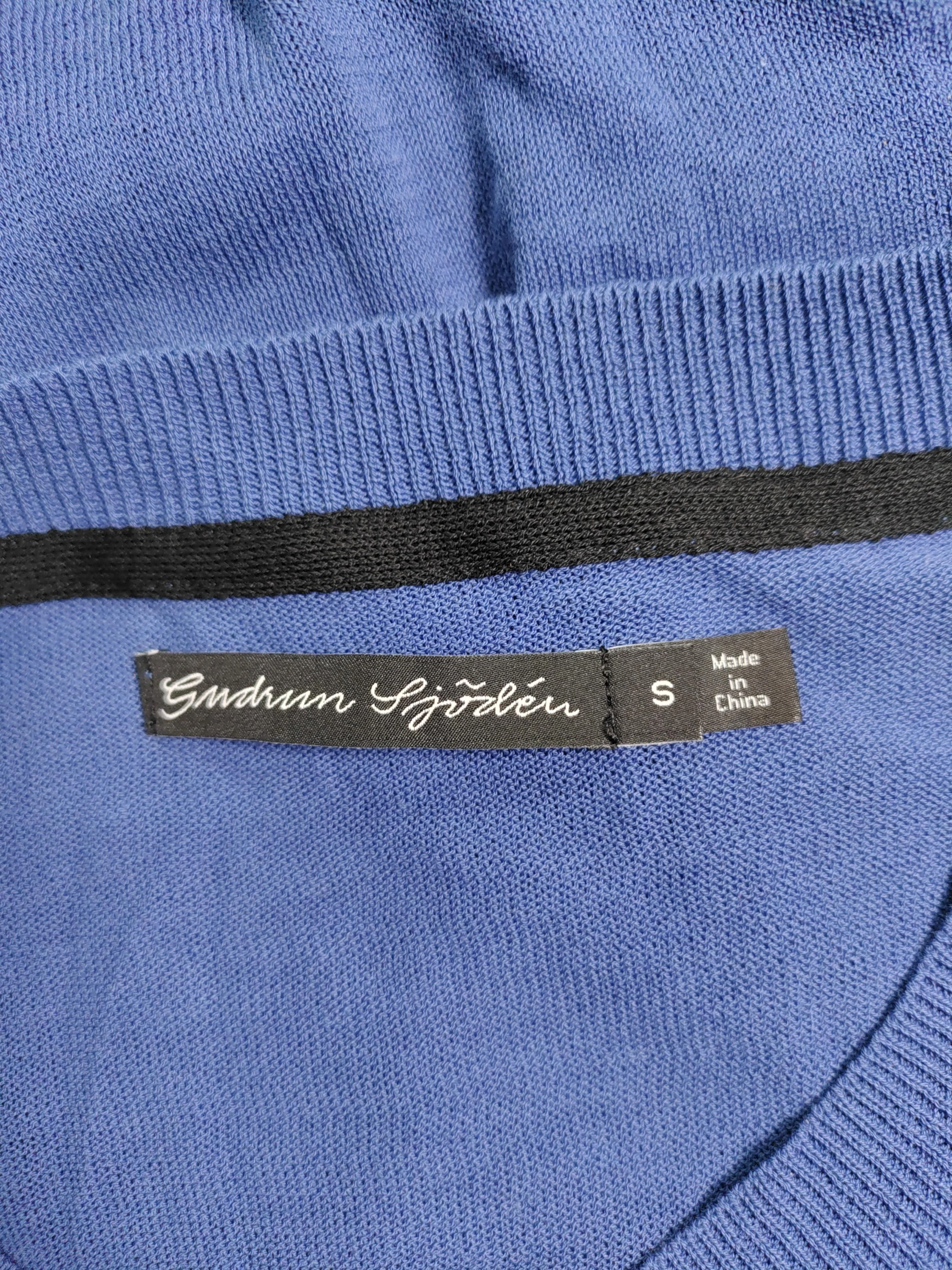 Gudrun Sjöden Women's Cardigan S Blue 100% Cotton Round Neck Cardigan - Image 5