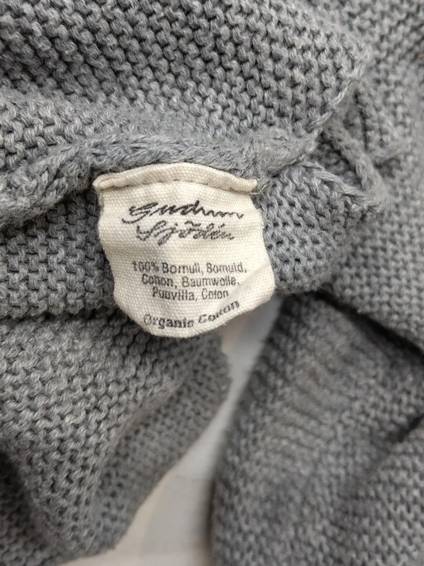 Gudrun Sjöden Women's Jumper XXL Grey 100% Cotton Round Neck Pullover - Image 6