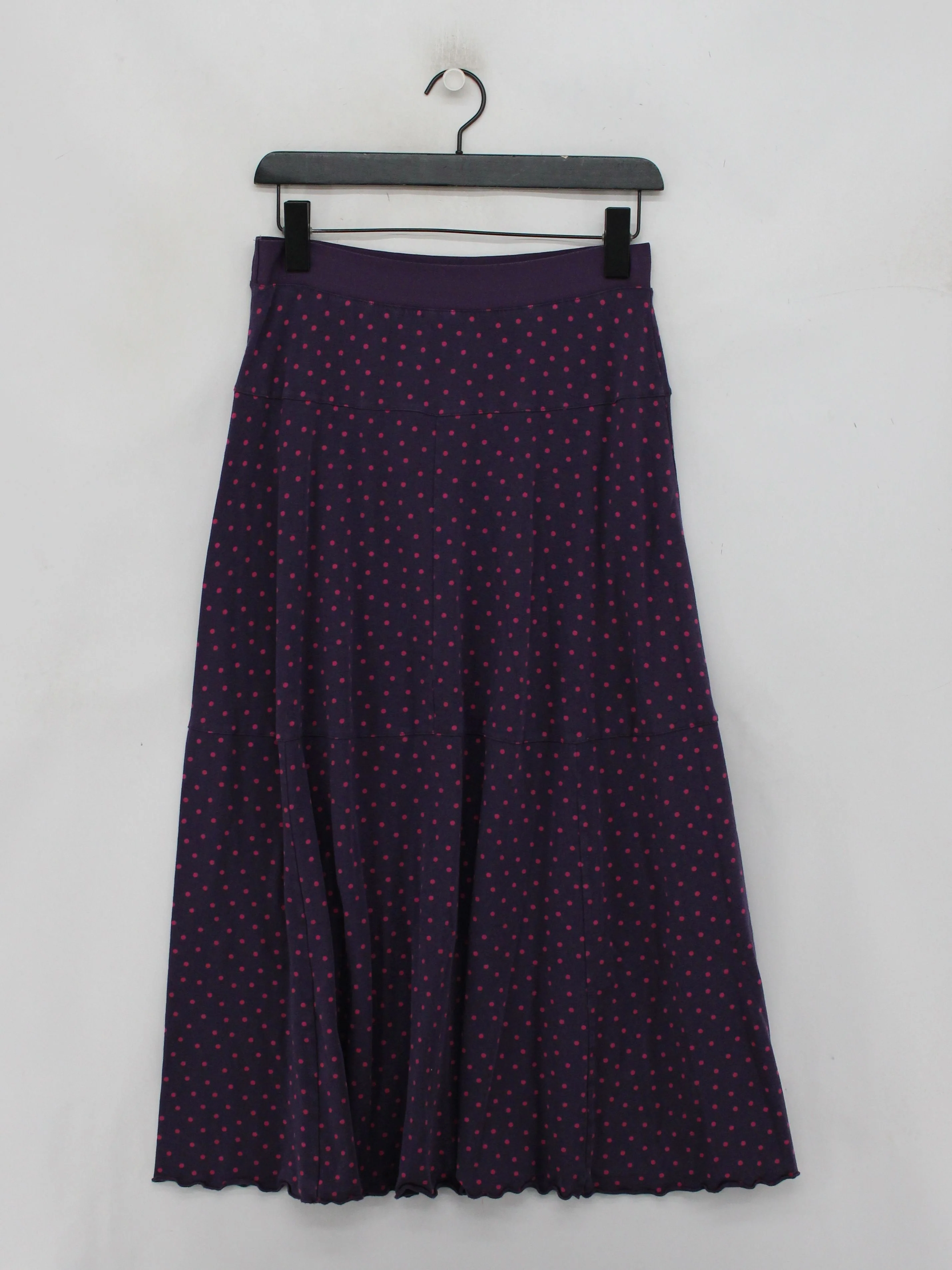 Gudrun Sjöden Women's Midi Skirt M Purple Polkadot 100% Other Midi A-Line - Image 2