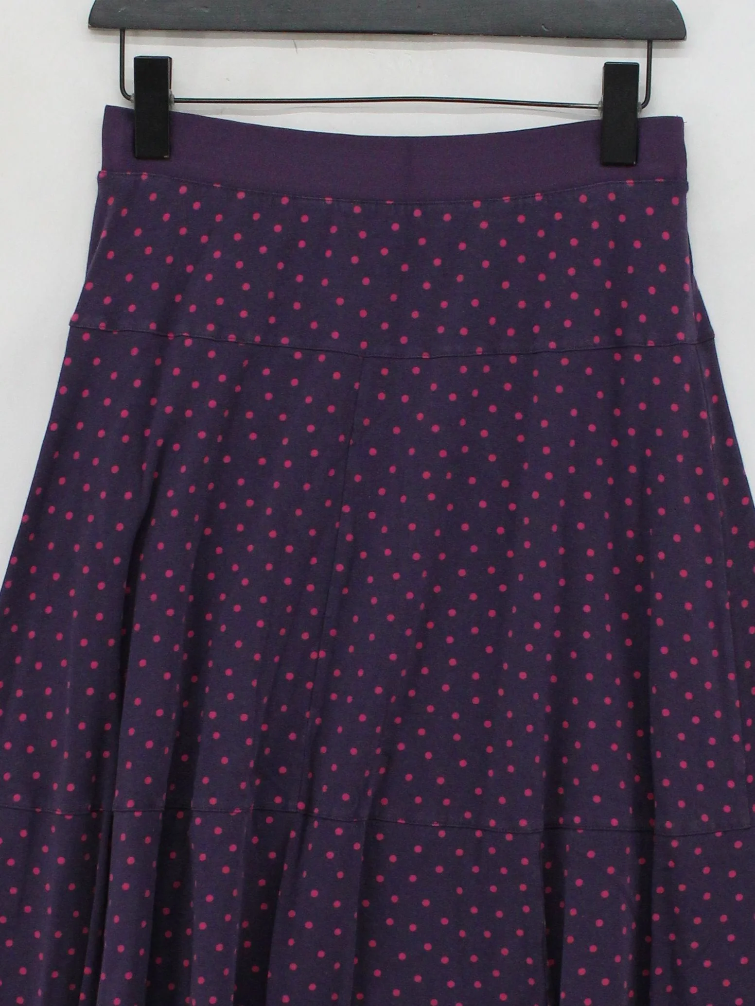 Gudrun Sjöden Women's Midi Skirt M Purple Polkadot 100% Other Midi A-Line - Image 3