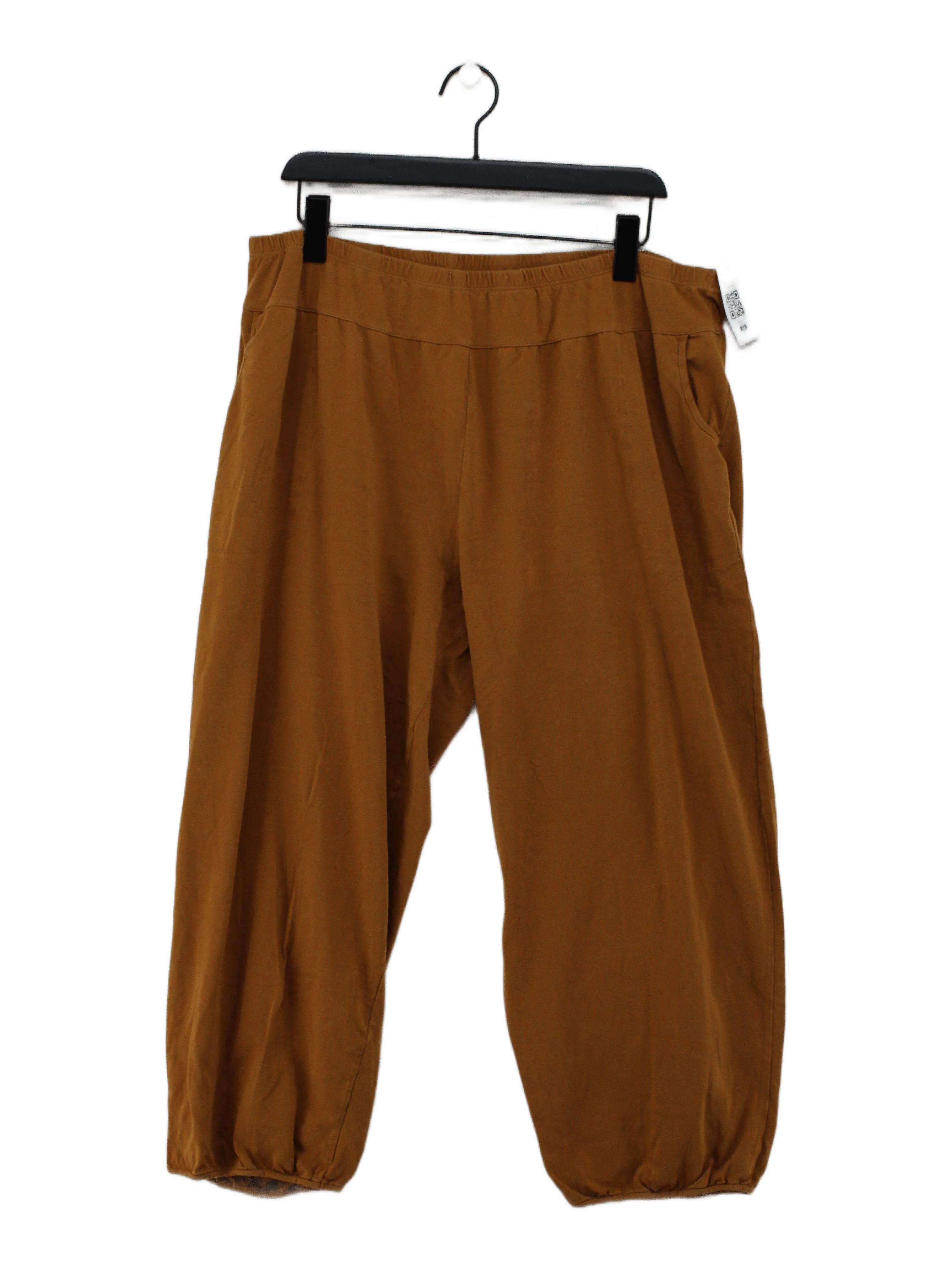 Gudrun Sjöden Women's Sports Bottoms XXL Brown Cotton with Elastane Sweatpants