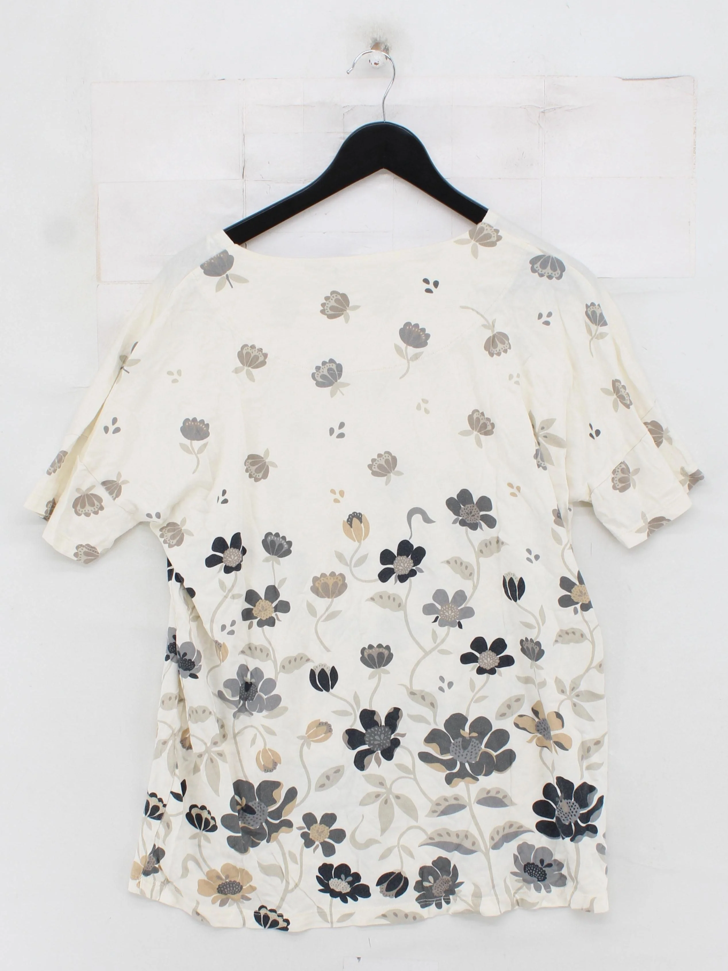 Gudrun Sjöden Women's T-Shirt M Cream 100% Other Basic - Image 2