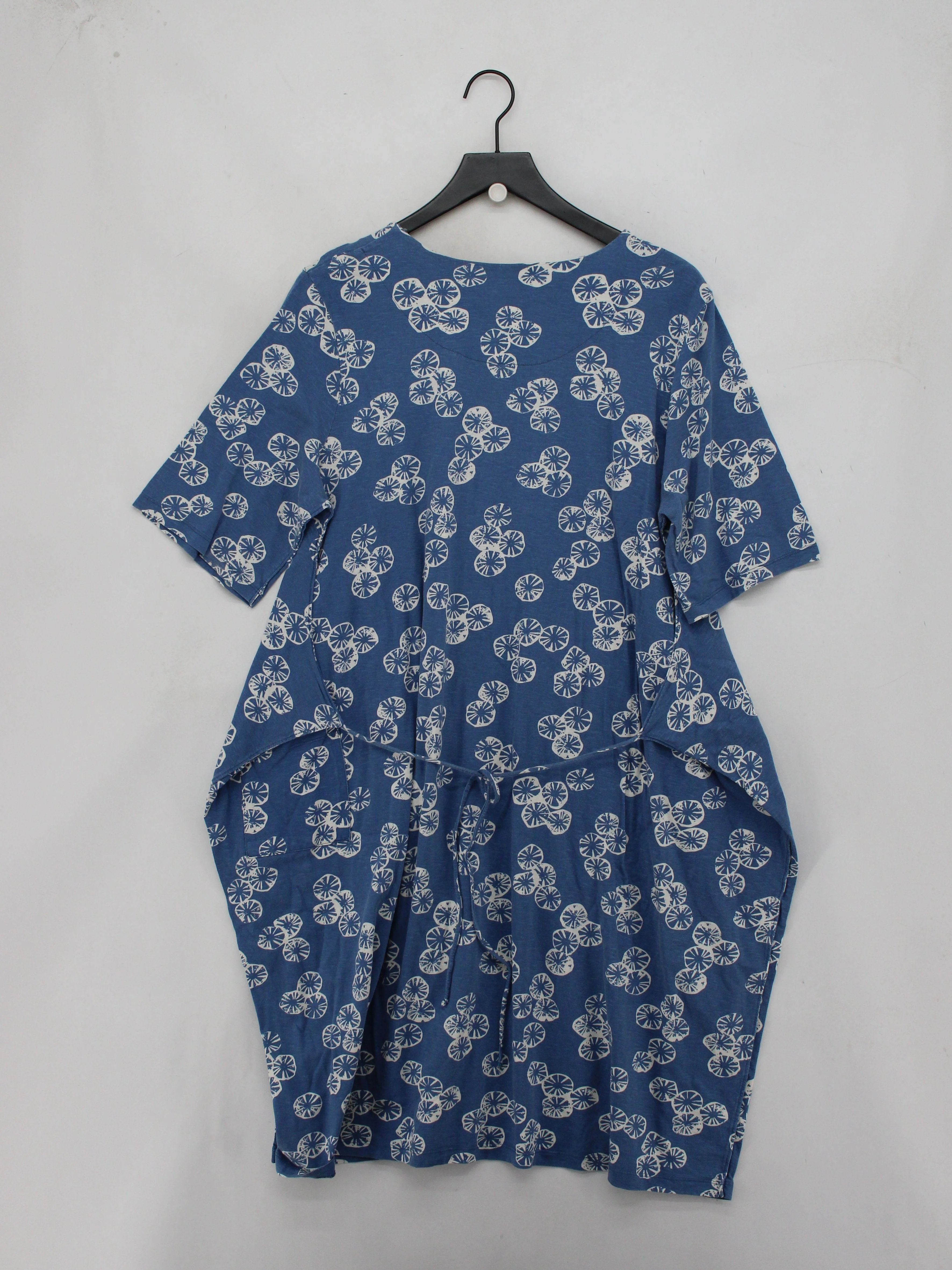 Gudrun Sjöden Women's Top L Blue 100% Cotton Tunic - Image 2
