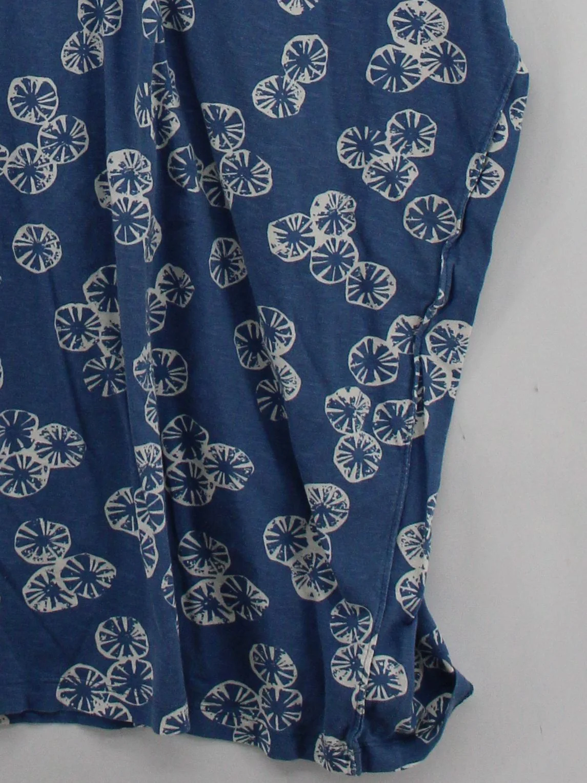 Gudrun Sjöden Women's Top L Blue 100% Cotton Tunic - Image 4