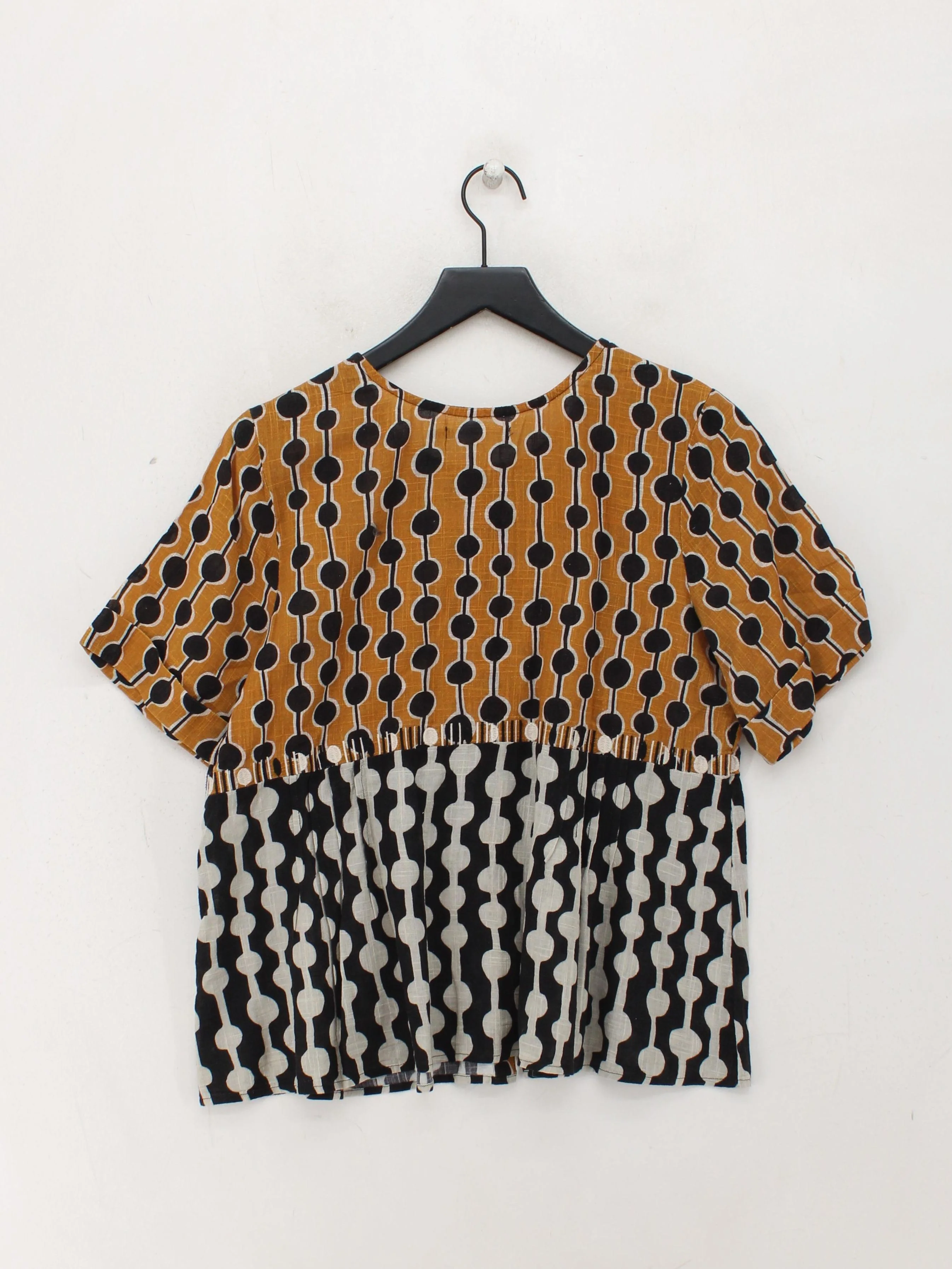 Gudrun Sjöden Women's Top M Brown 100% Cotton Basic - Image 2