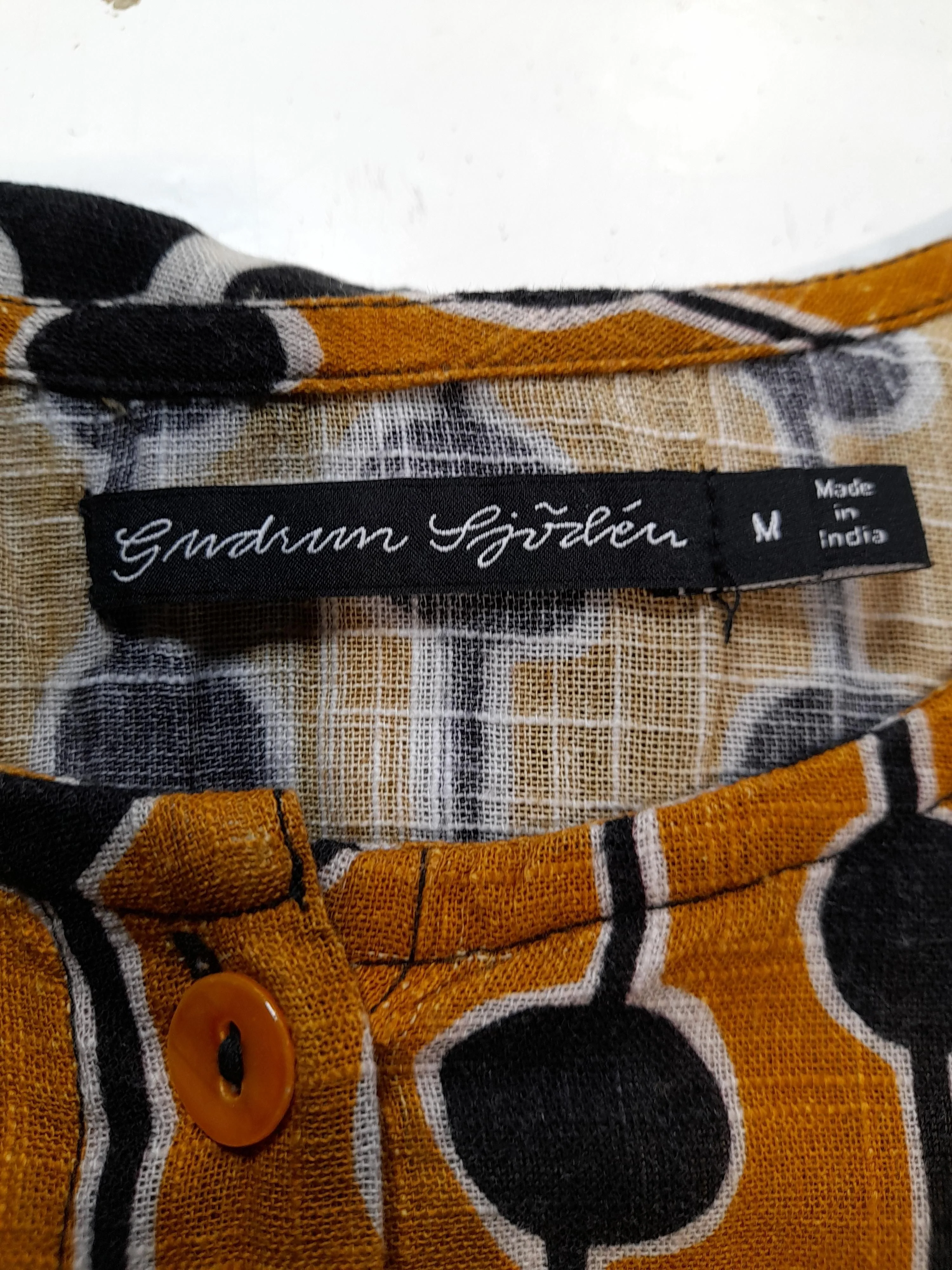 Gudrun Sjöden Women's Top M Brown 100% Cotton Basic - Image 5