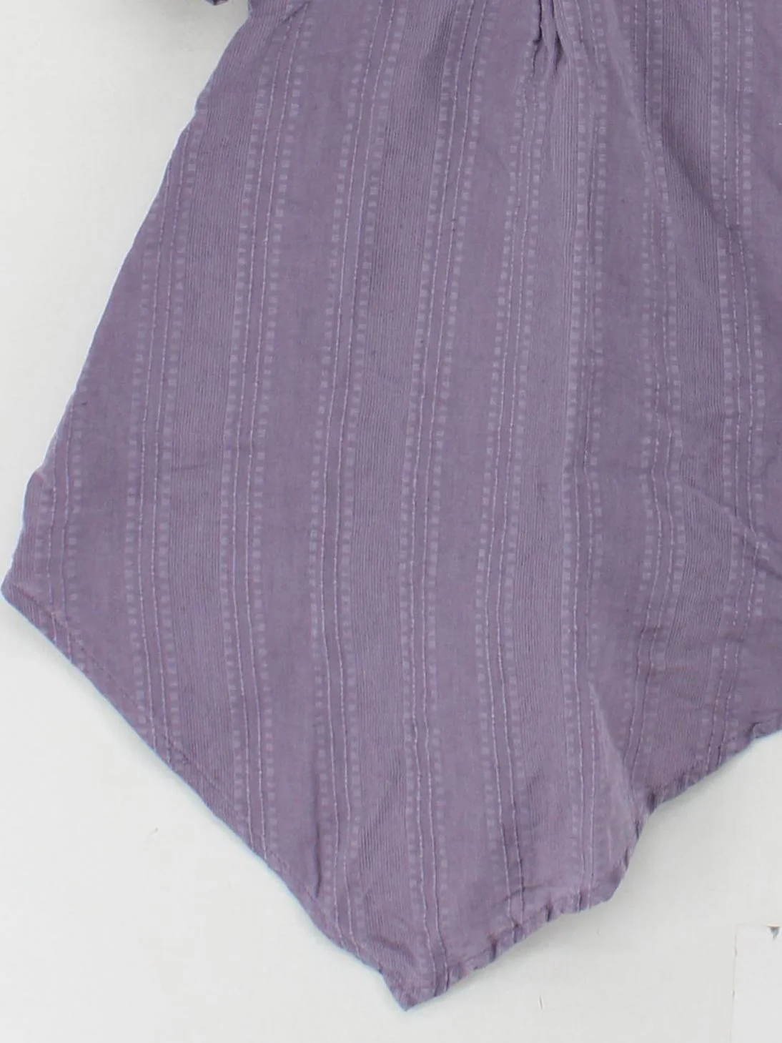 Gudrun Sjöden Women's Top M Purple Linen with Cotton Tunic - Image 4