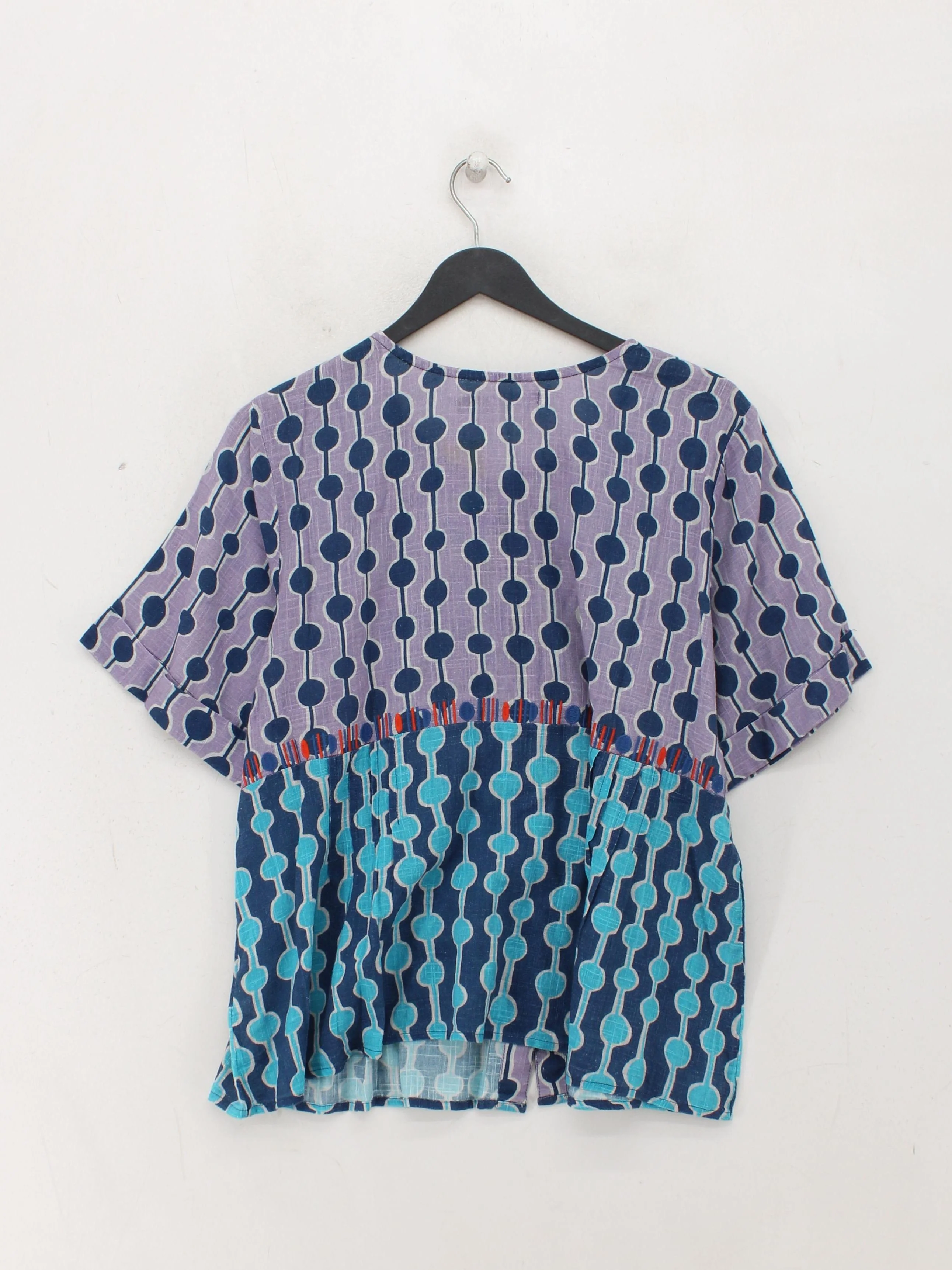 Gudrun Sjöden Women's Top UK 12 Multi 100% Cotton Basic - Image 2