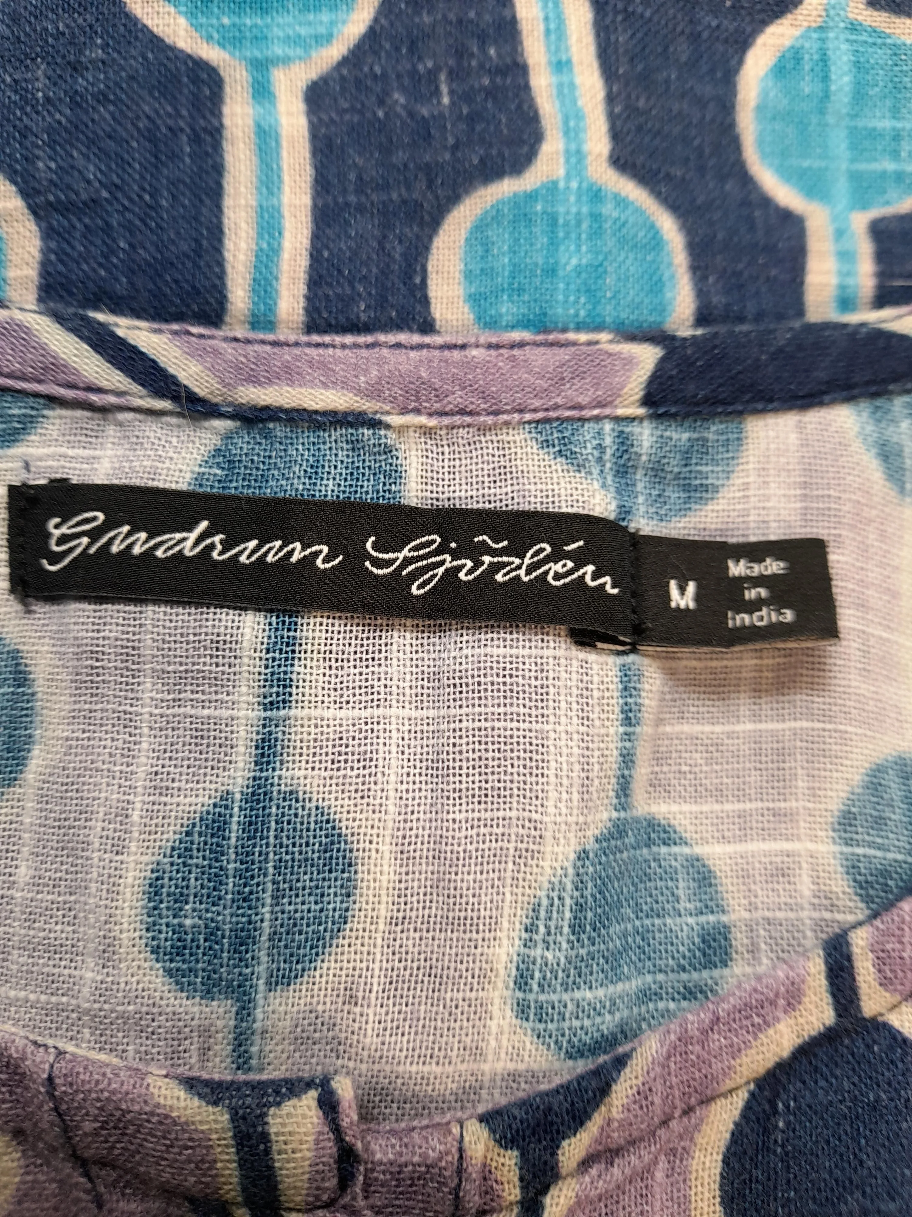 Gudrun Sjöden Women's Top UK 12 Multi 100% Cotton Basic - Image 5