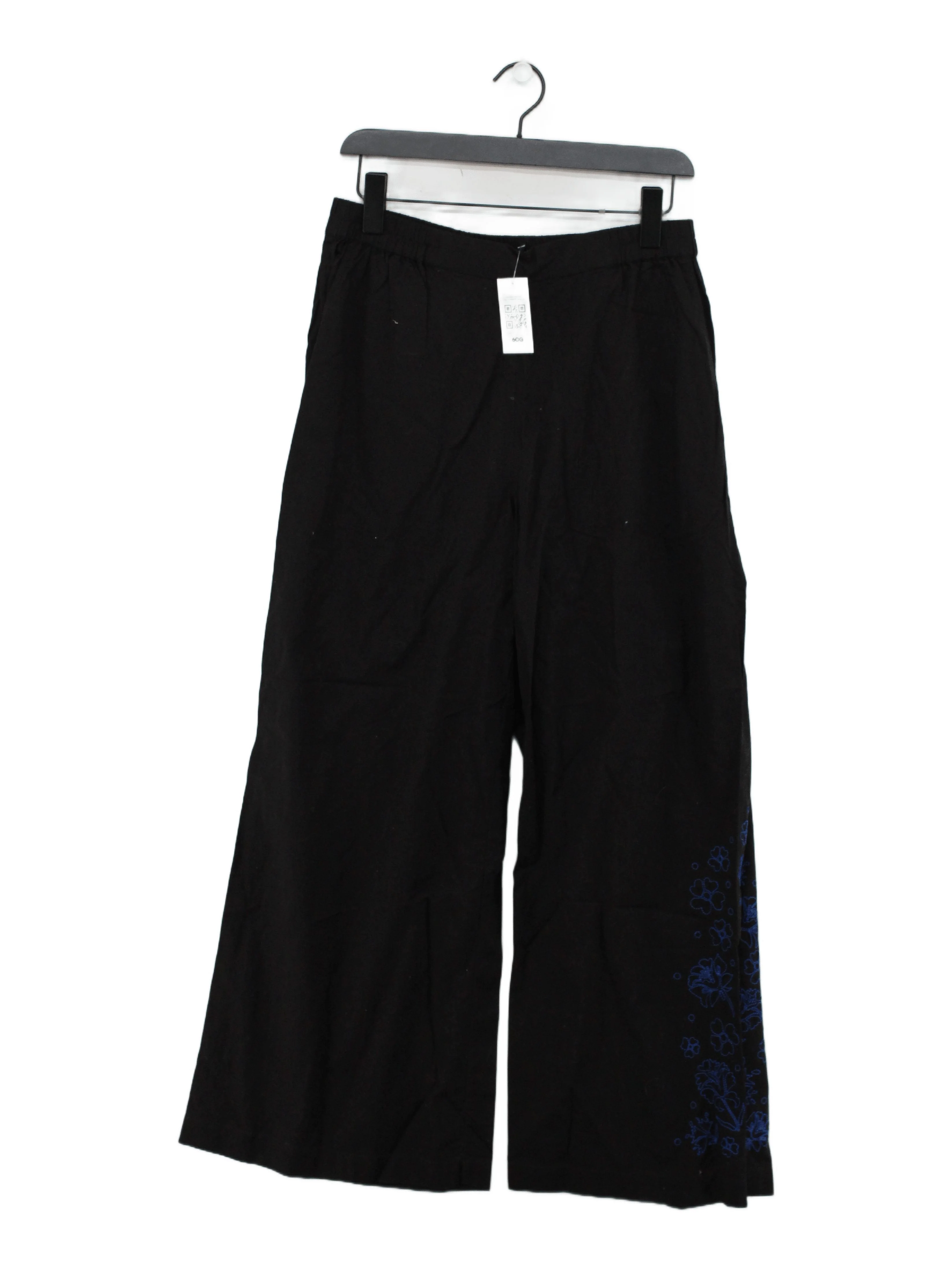 Gudrun Sjöden Women's Trousers M Black 100% Cotton Wide-Leg Sweatpants