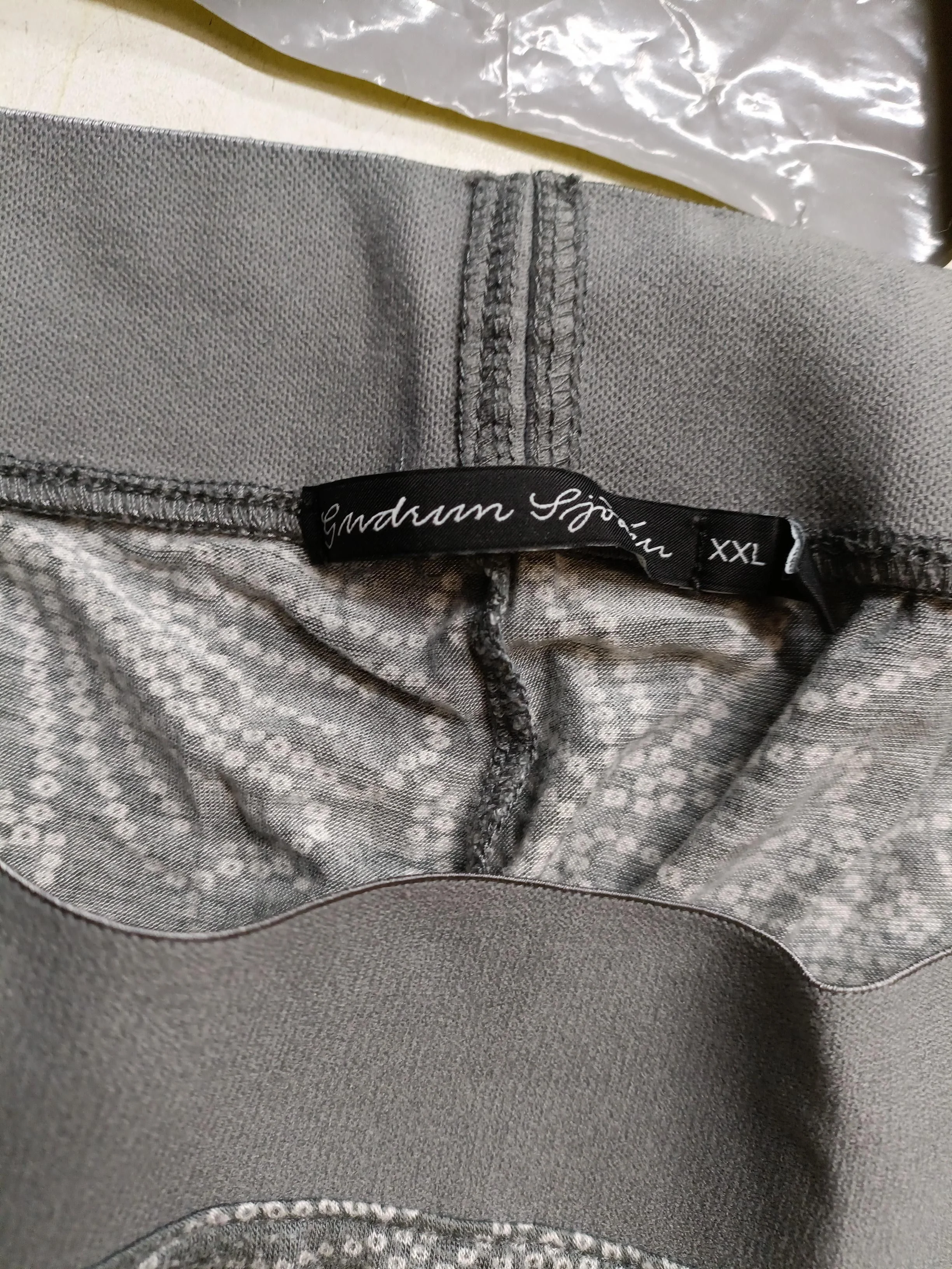 Gudrun Sjöden Women's Trousers XXL Grey Floral 100% Other Wide-Leg Chino - Image 5