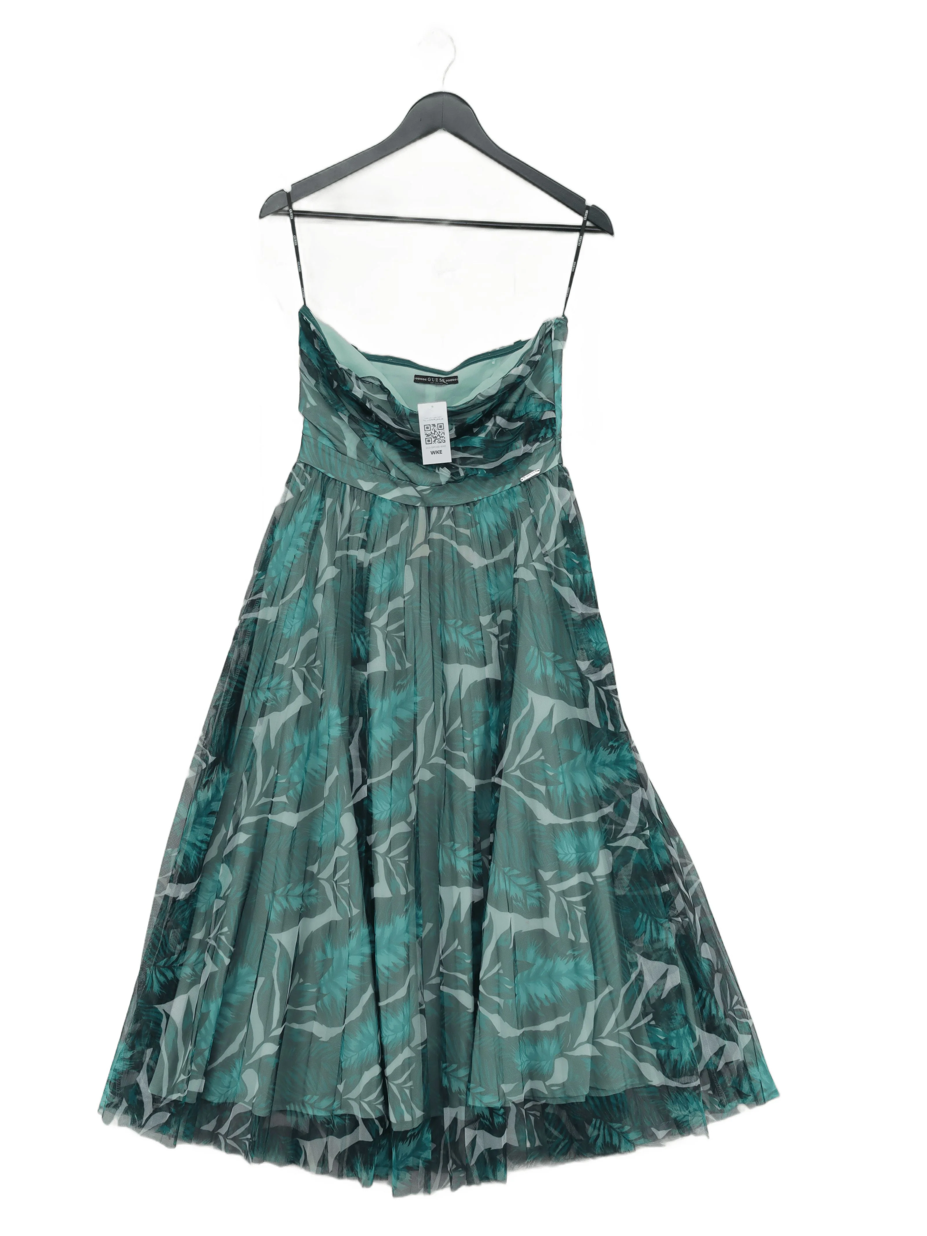 Guess A-Line Midi Dress UK8 in Green