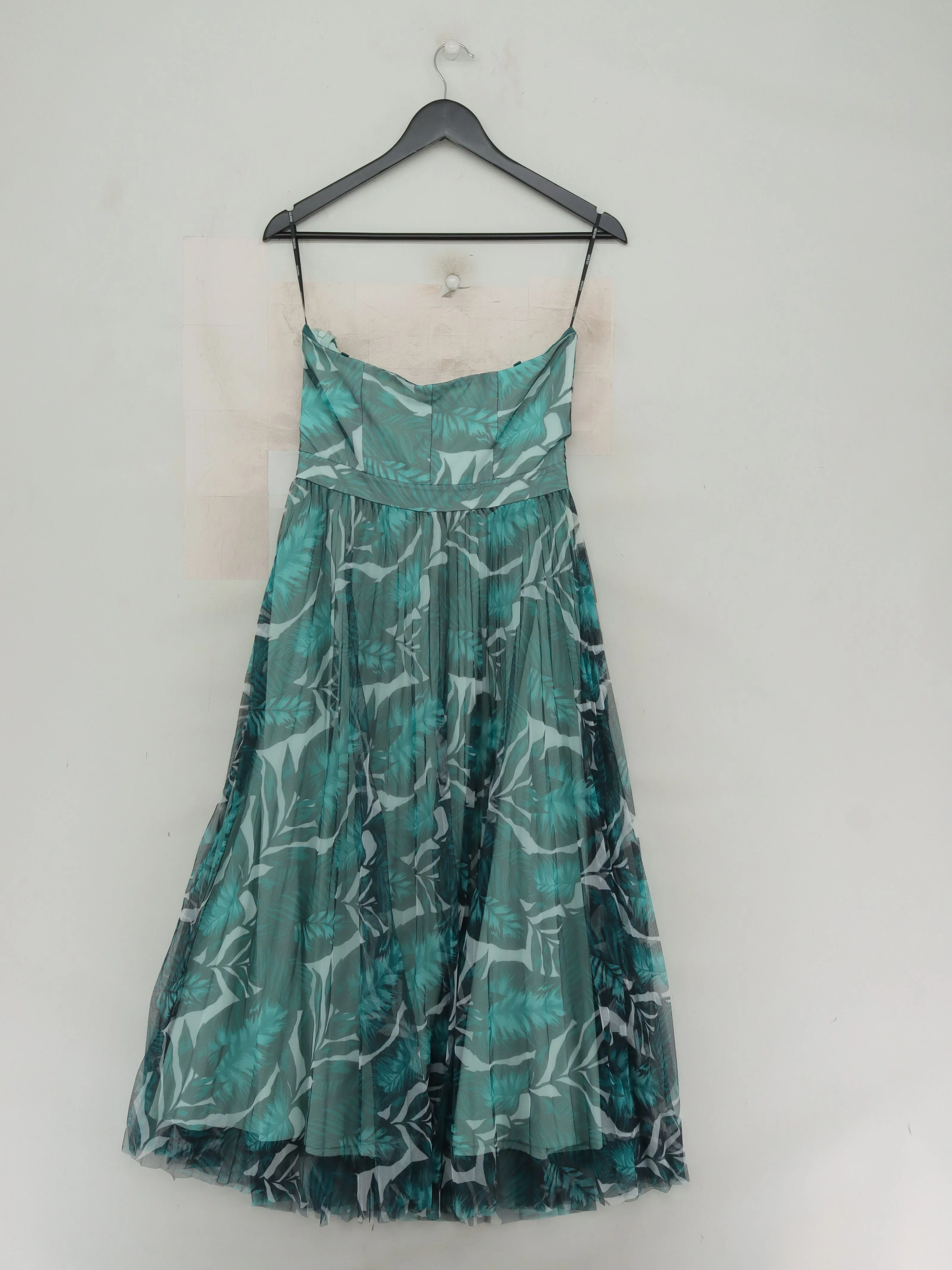 Guess A-Line Midi Dress UK8 in Green - Image 2