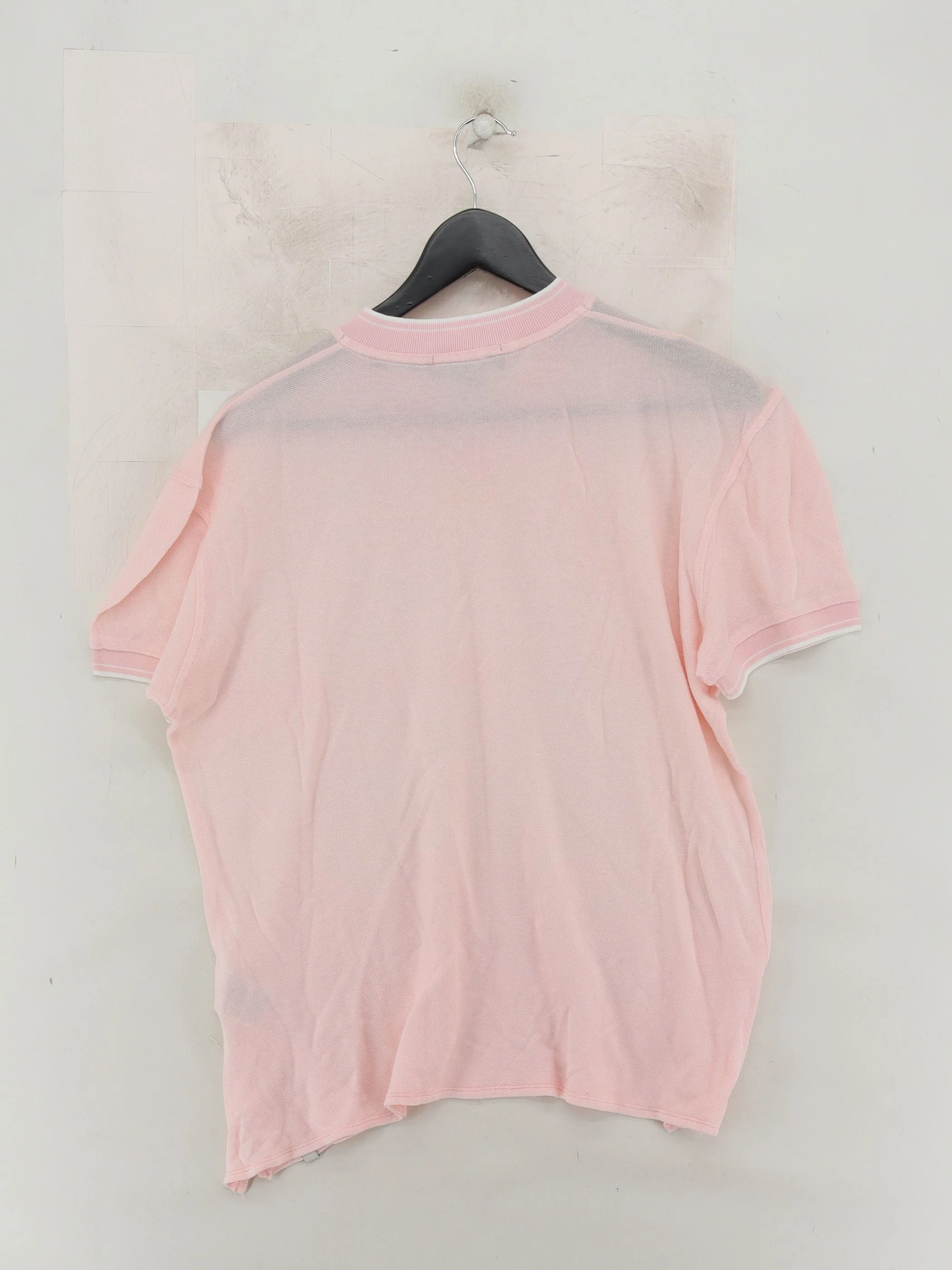 Guess By Marciano Men's Polo L Pink Viscose with Elastane Basic - Image 2