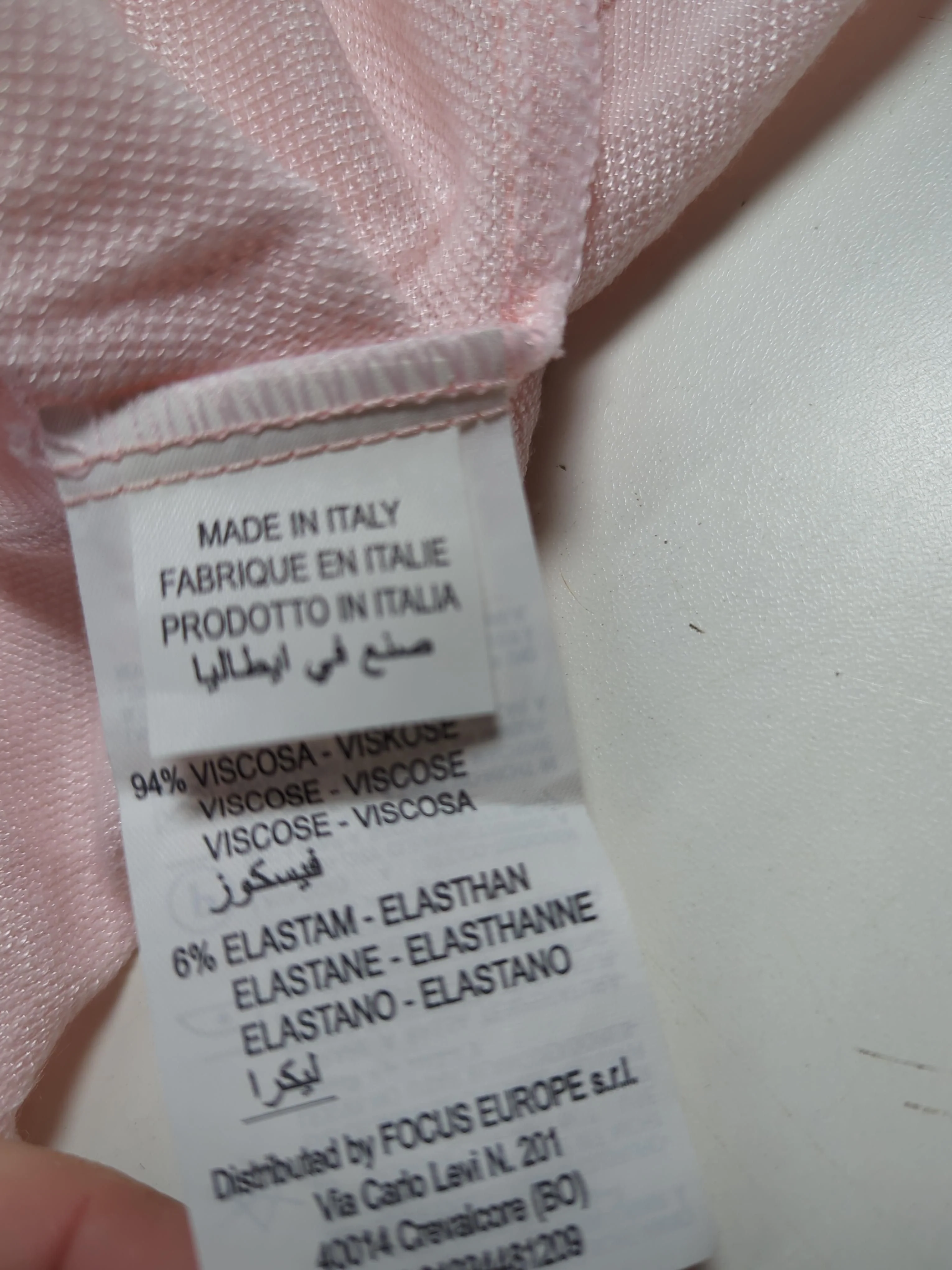 Guess By Marciano Men's Polo L Pink Viscose with Elastane Basic - Image 6