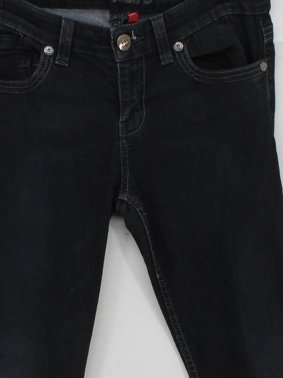 Guess Jeans Women's Jeans W 27 in Black Cotton with Polyester, Spandex Skinny - Image 3