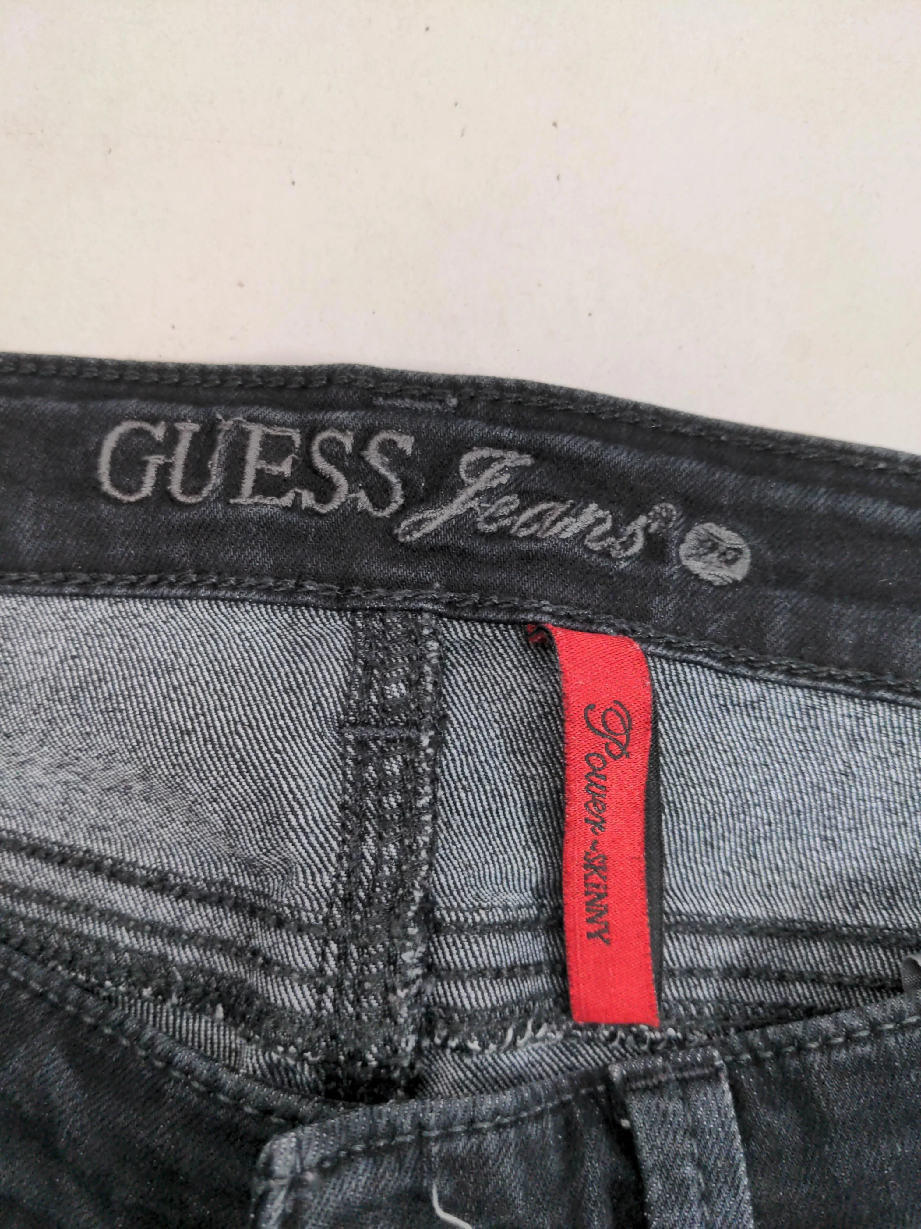 Guess Jeans Women's Jeans W 27 in Black Cotton with Polyester, Spandex Skinny - Image 5