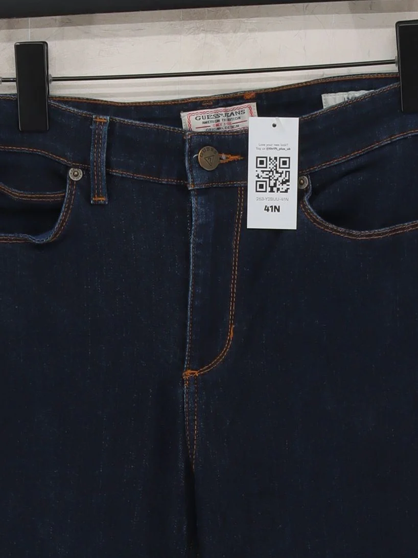 Guess Jeans Women's Jeans W 30 in Blue Cotton with Polyester, Rayon Skinny - Image 3